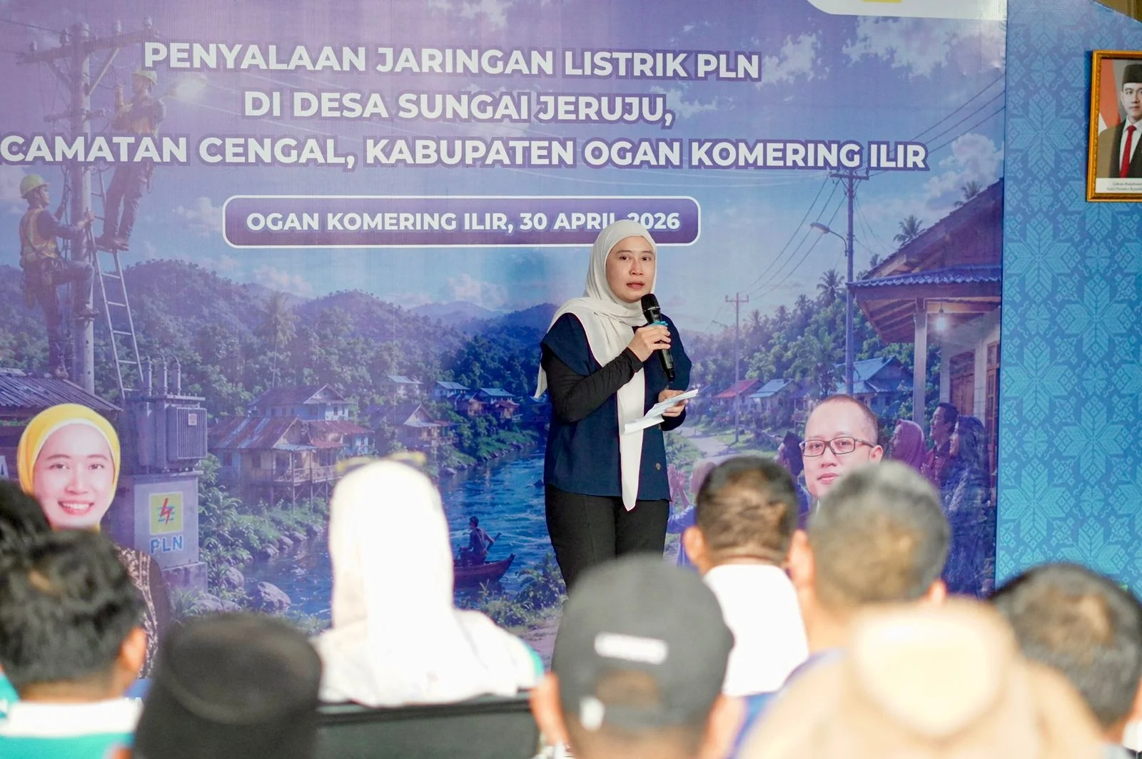 PLN Alirkan Listrik 24 Jam ke Dusun Terpencil di Cengal, OKI