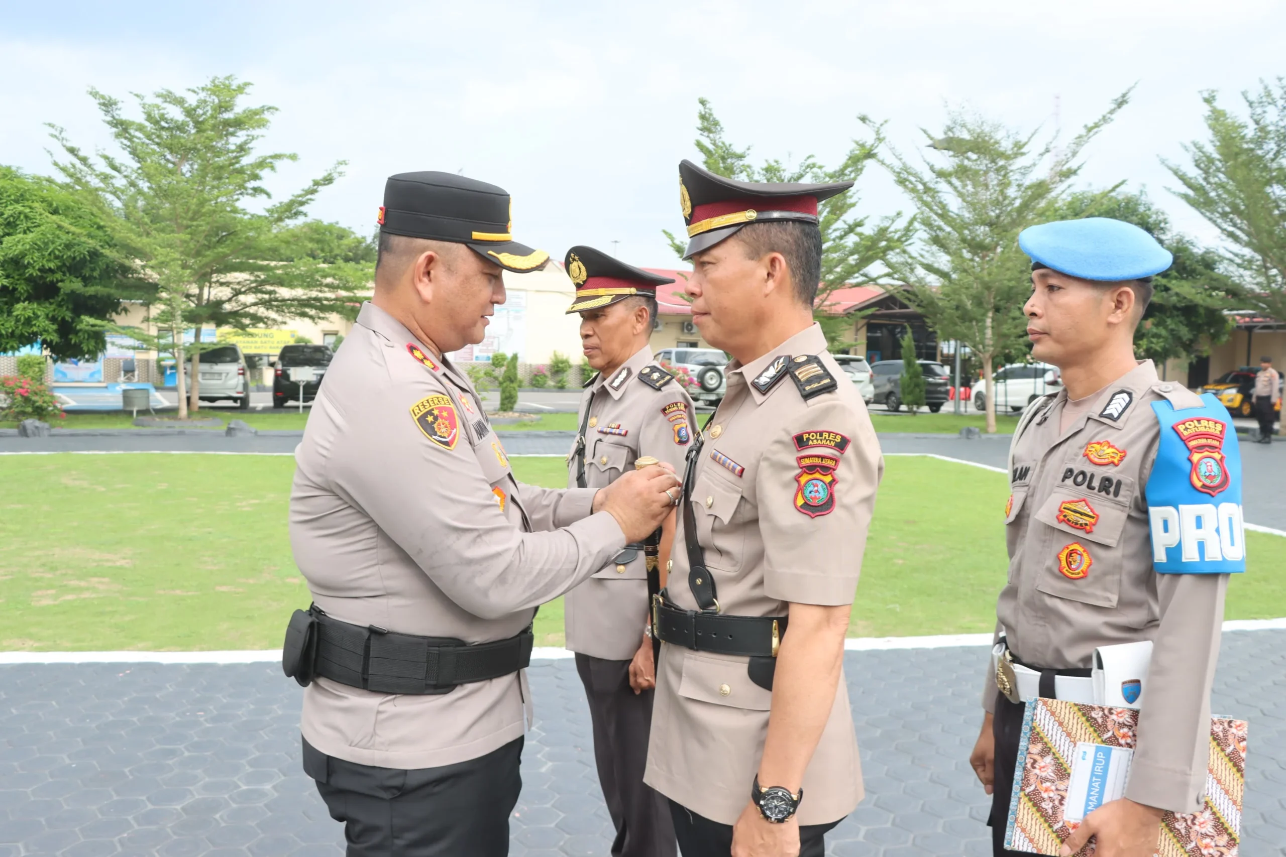 Kapolres Batu Bara Pimpin Upacara Sertijab Kabag SDM Polres Batu Bara