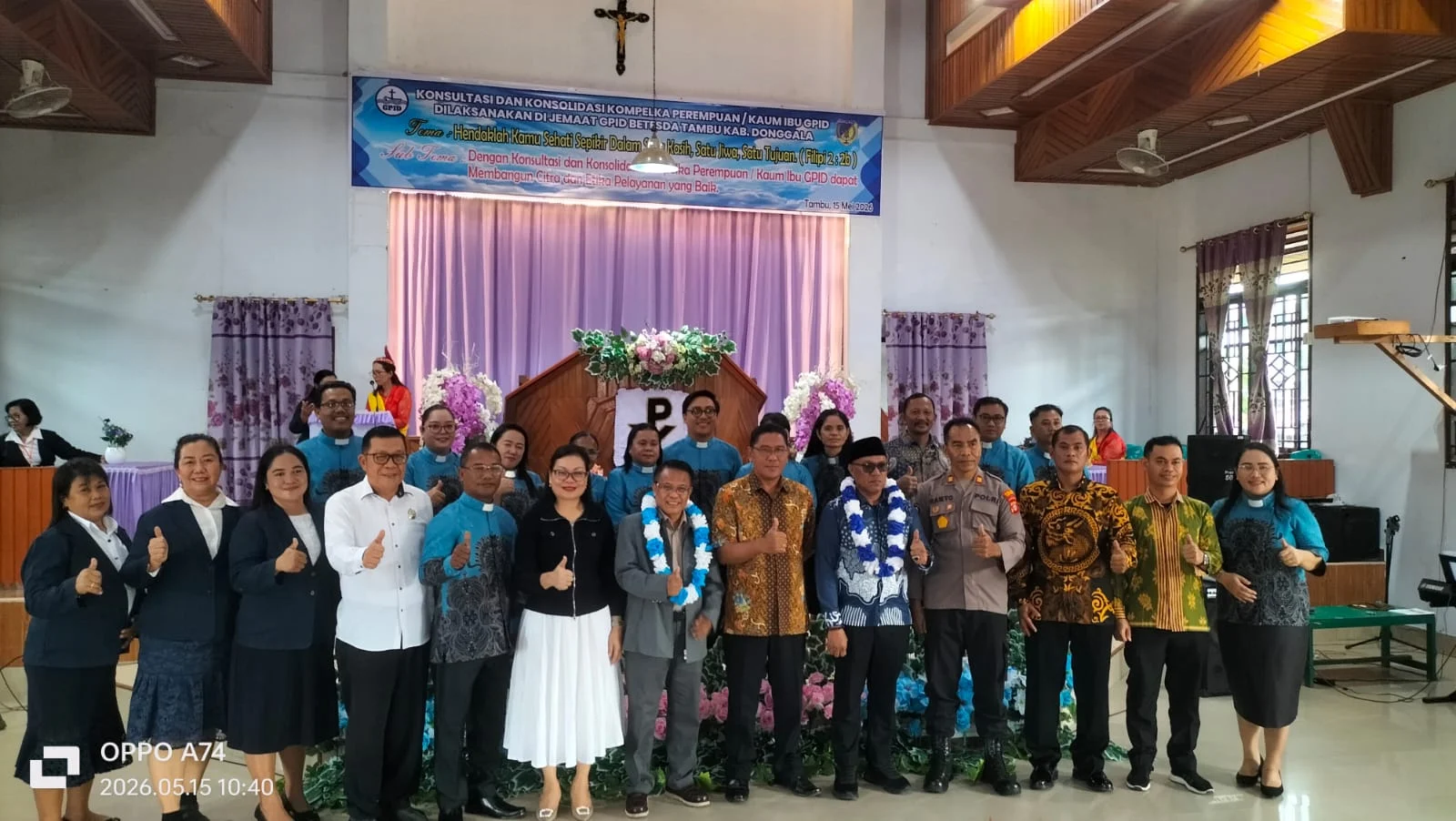 Kapolres Donggala, Melalui Kapolsek Balaesang Iptu Ramto L Bersama Personil Dan TNI - POLRI Mengamankan Giat Konsulidasi  Dan Konsultasi Perempuan  GPID  Balaesang Berjalan Aman Dan Lancar.