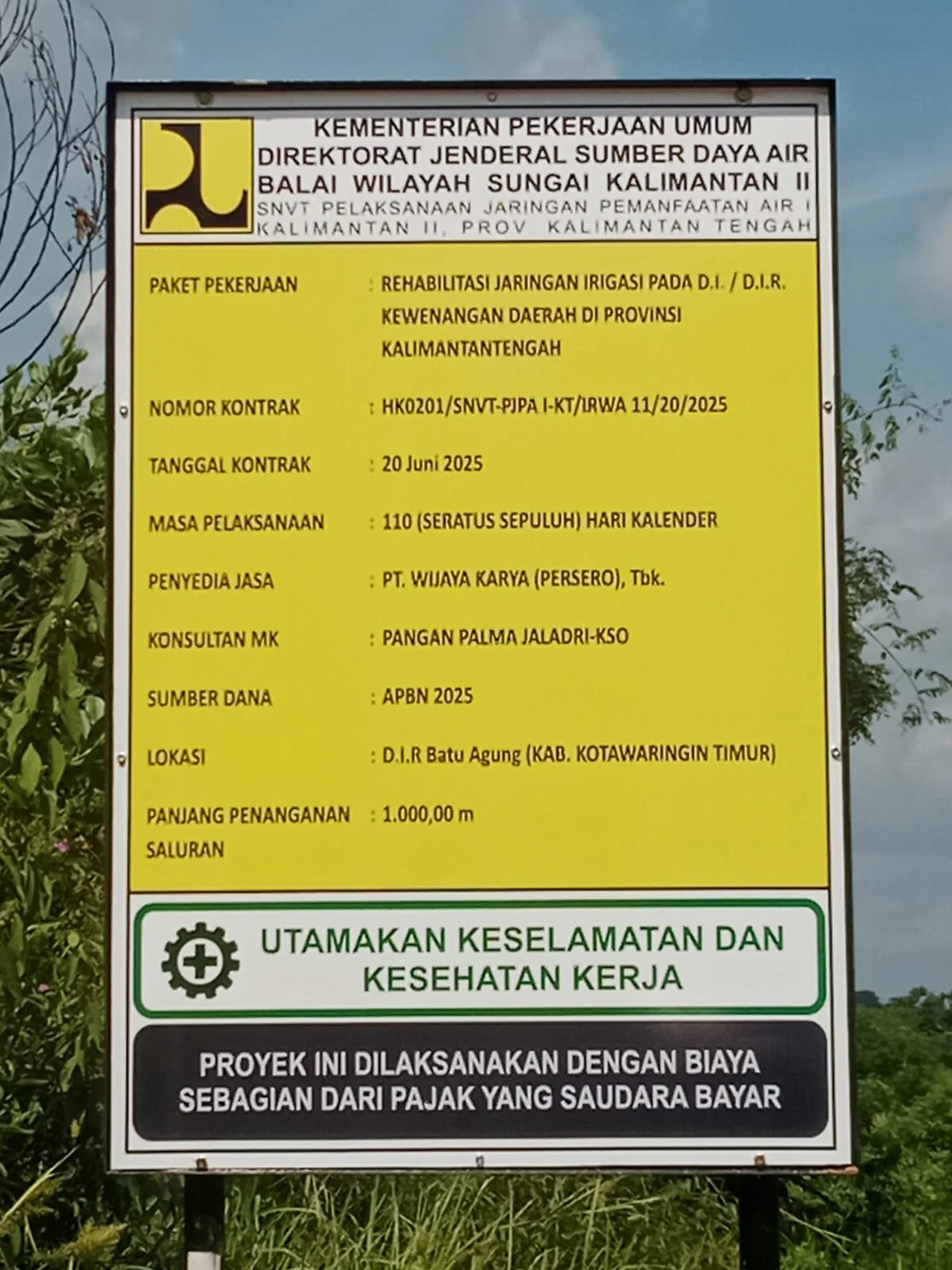 BWS Kalimantan II Klarifikasi Pekerjaan Rehabilitasi Irigasi D.I.R Batu Agung, Media Info86News Terima Penjelasan dan Cabut Surat Klarifikasi
