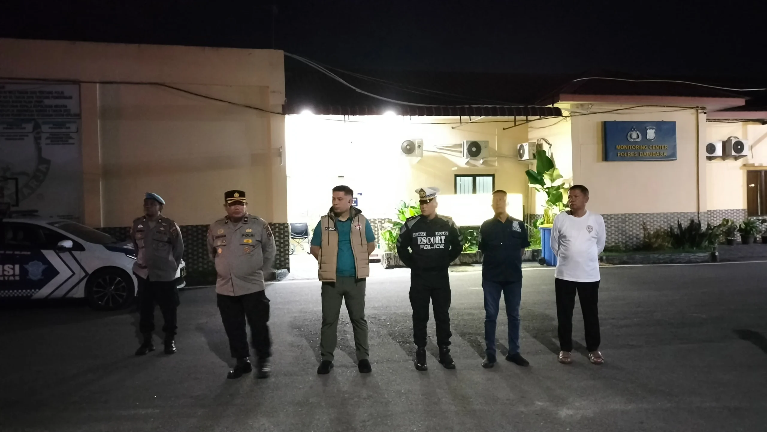 Gangguan Kamtibmas Pemadaman Listrik  Total Secara Tiba -Tiba Situasi Blackout Polre Batu Bara Melaksanakan Patroli Gabungan