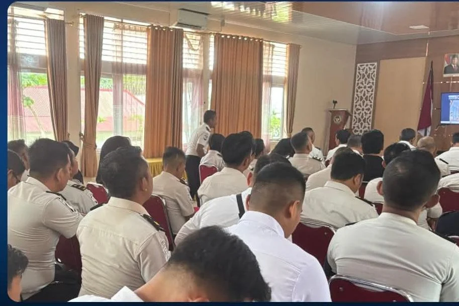 Pengamanan Jadi Fokus Utama, Pegawai Lapas Solok Terima Arahan Langsung dari Kakanwil
