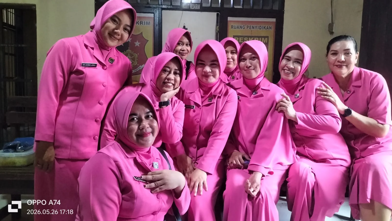 Ketua  Bhayangkari Cabang Donggala, Melalui, Ketua Bhayangkari Ranting Polsek Balaesang, Ny. Olvie Ramto L,  Semoga Bhayangkari Semakin jaya Dan Maju