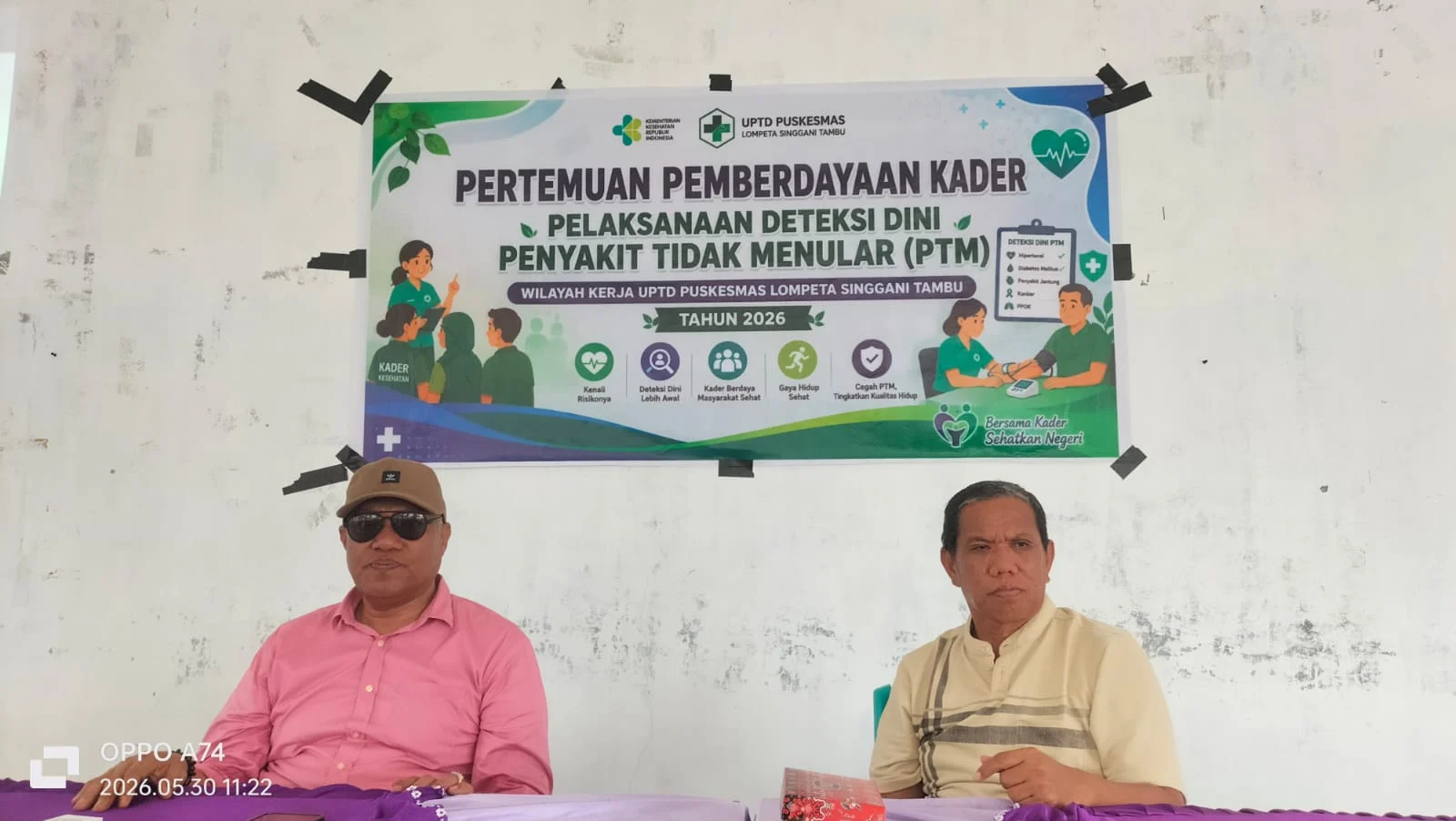 Camat Balaesang Asrun Kalam Djalaba, S.Sos. MH : Ibu - Ibu Kader PTM Merupakan Ujung Tombak Pemerintah Puskesmas, Edukasi Lakukan Periksa Kesehatan Secara Gratis Di Puskesmas 