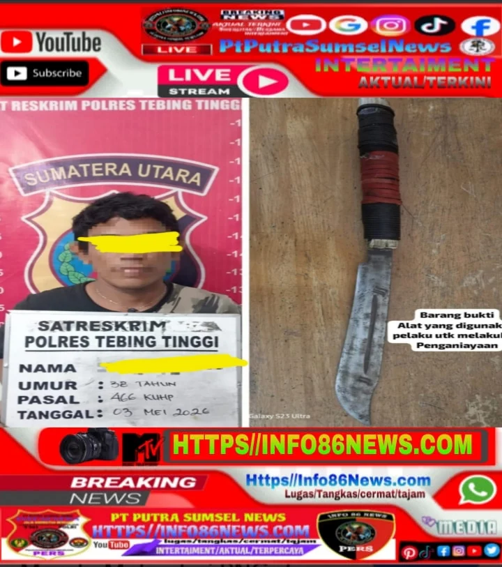 Polres Tebing Tinggi Bergerak Cepat, Pelaku Pembacokan Berhasil Diamankan dalam Hitungan Jam