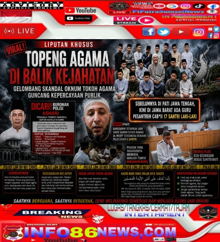 Prof Dr Sutan Nasomal : Oknum Tokoh Pendidik Agama Melakukan Skandal Pelecehan Sexsual Wajib Di Hukum Mati Oleh Hukum Indonesia