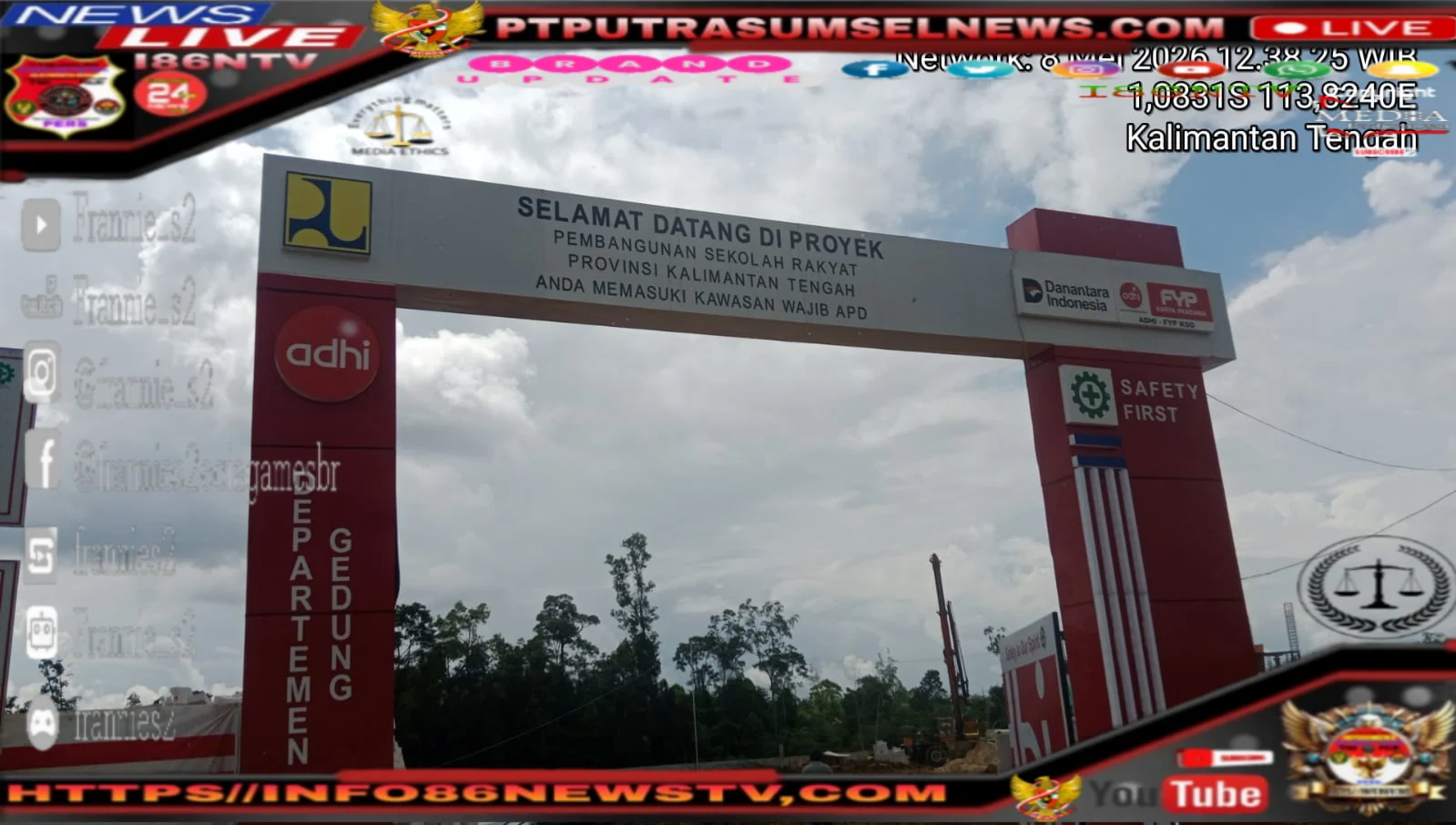 Proyek Sekolah Rakyat Rp985 Miliar di Kalimantan Tengah Disorot, Muncul Dugaan Ketidaksesuaian Material dan Administrasi Pekerjaan