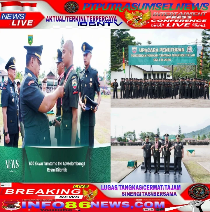 600 Siswa Tamtama TNI AD Gelombang I Resmi Dilantik Tahun 2026