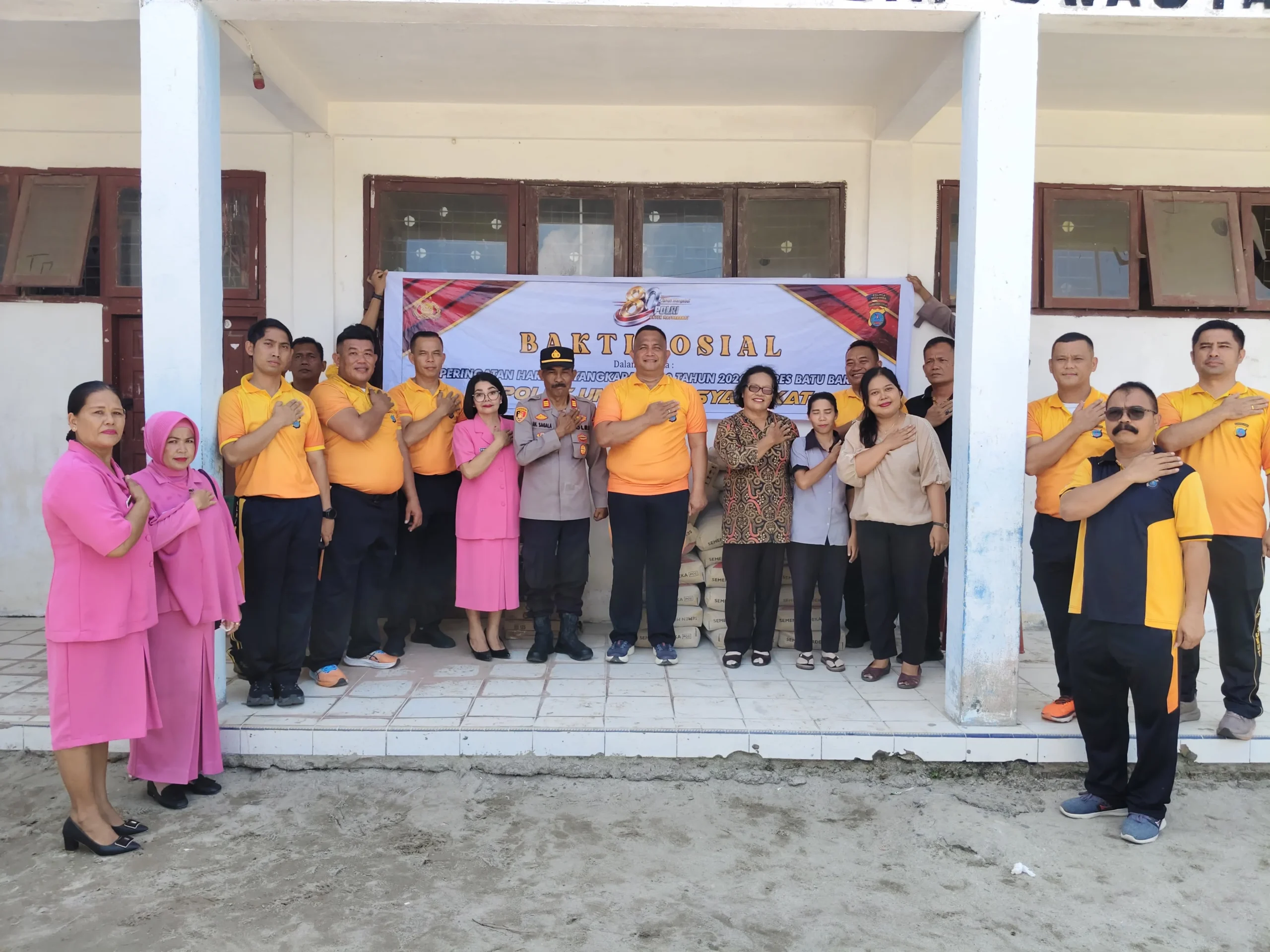 Sambut Hari Bhayangkara ke-80, Polres Batu Bara Salurkan Bantuan Material Pembangunan untuk Yayasan Pendidikan Keagamaan