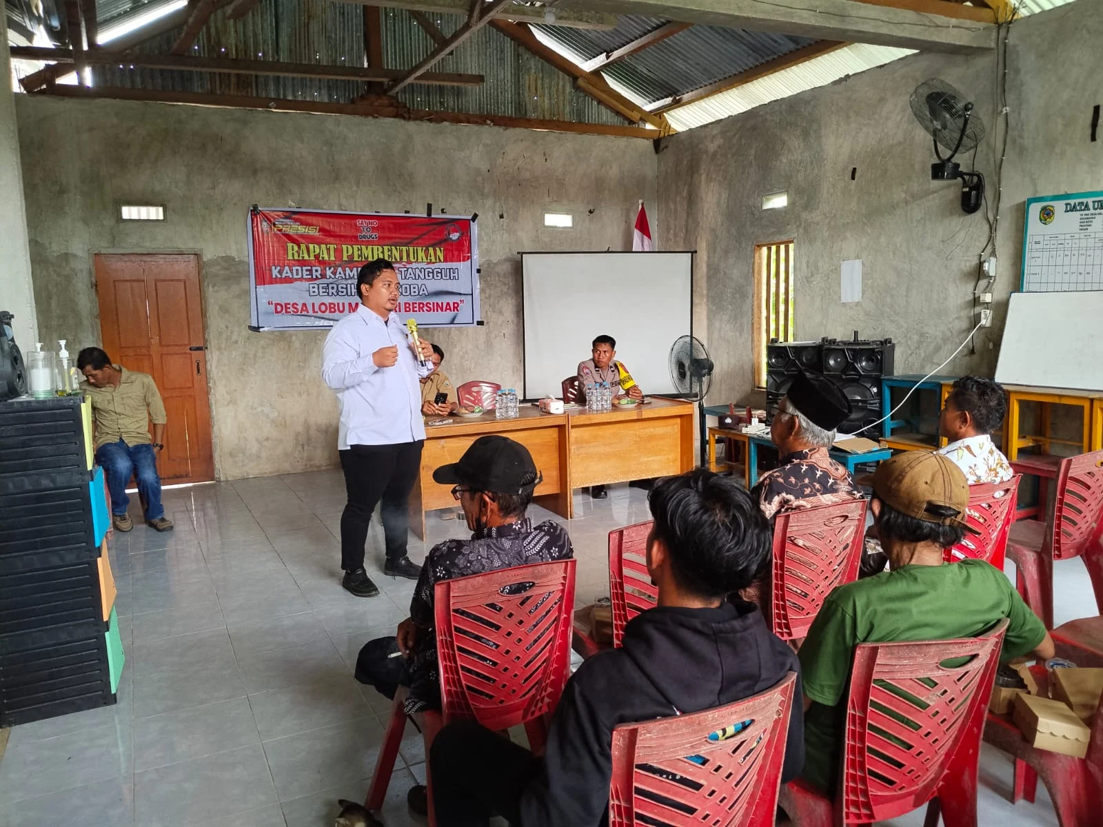Bentengi Generasi dari Ancaman Narkoba, Satresnarkoba Polres Parigi Moutong Gaungkan Kampung Bebas Narkoba di Desa Lobu Mandiri