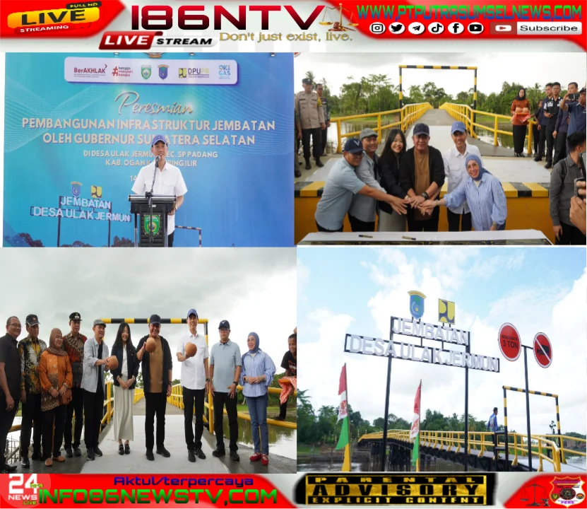 Empat  Jembatan Baru di OKI Buka Akses dan Gerakkan Ekonomi Desa