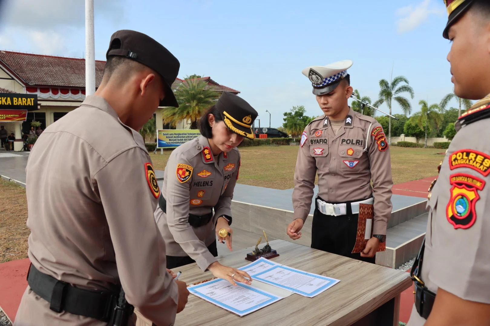 Kapolres Bangka Barat Tekankan Penurunan Angka Kecelakaan, Kasatlantas Baru Resmi Bertugas