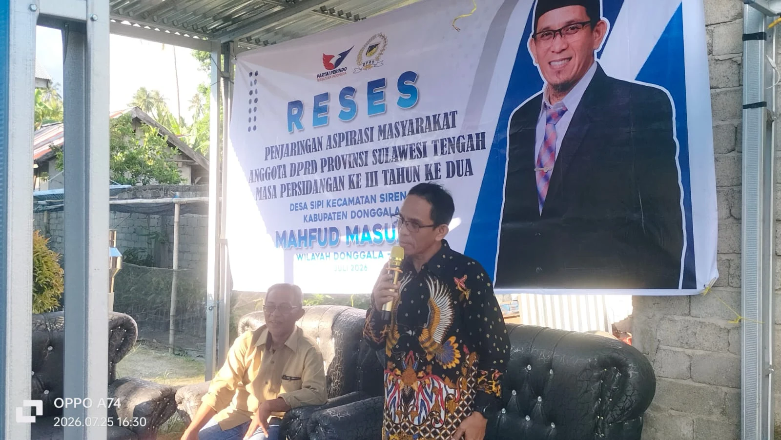 Reses Ke - 4 Anggota DPRD Sulteng Mahfud Masuara SH, Di Sambut Antusias  Masyarakat Desa Sipi, Kec.Sirenja, Kab, Donggala