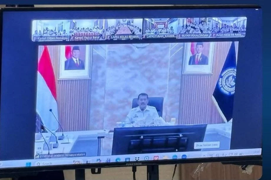 Kalapas Solok dan Jajaran Ikuti Pengarahan Dirjenpas Bersama Seluruh UPT Pemasyarakatan se-Indonesia