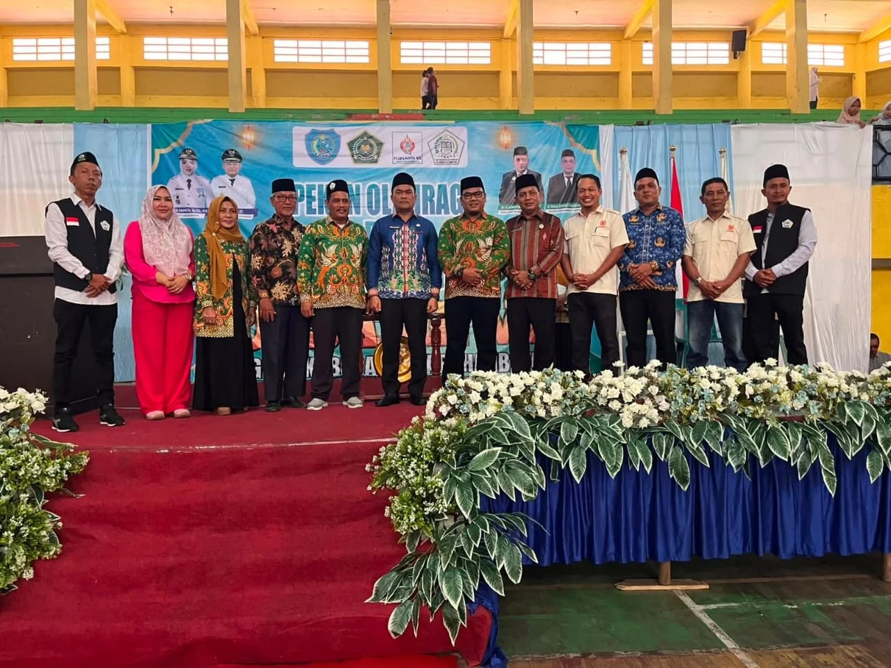 Wakil Bupati Dan Plh Sekdakab Labuhanbatu AJP S.H Resmi Membuka PORSADIN VII Tingkat Kabupaten. 