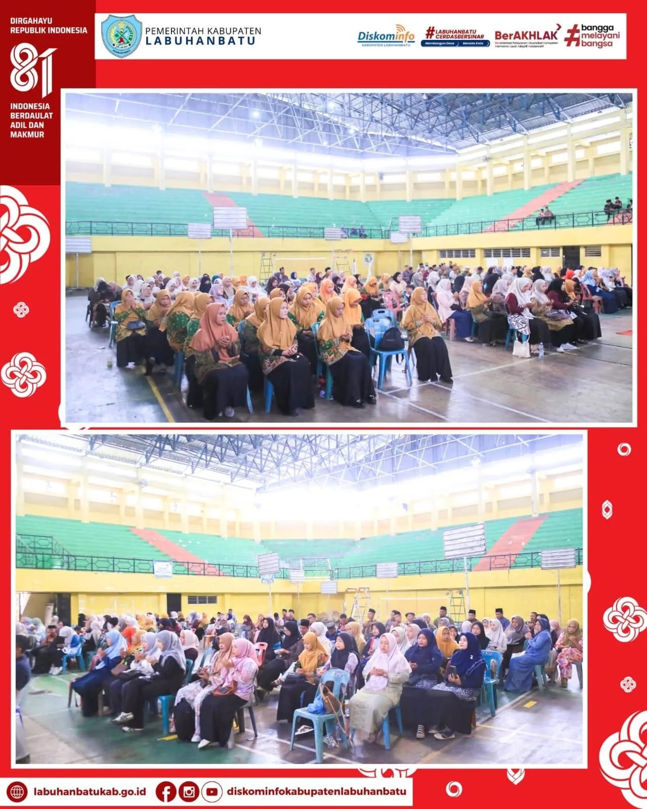 Ajang Porsadin Ke VII Diikuti 445 Peserta Dari 9 Kecamatan Se Labuhanbatu.
