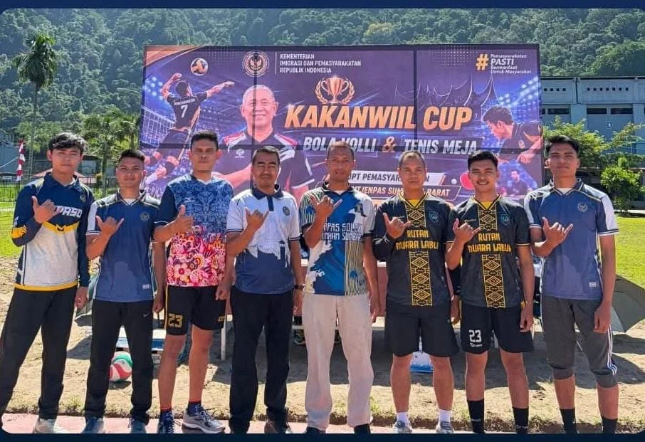 Semarak HUT RI ke-81, Lapas Solok Tunjukkan Semangat Sportivitas di Turnamen Antar Regional
