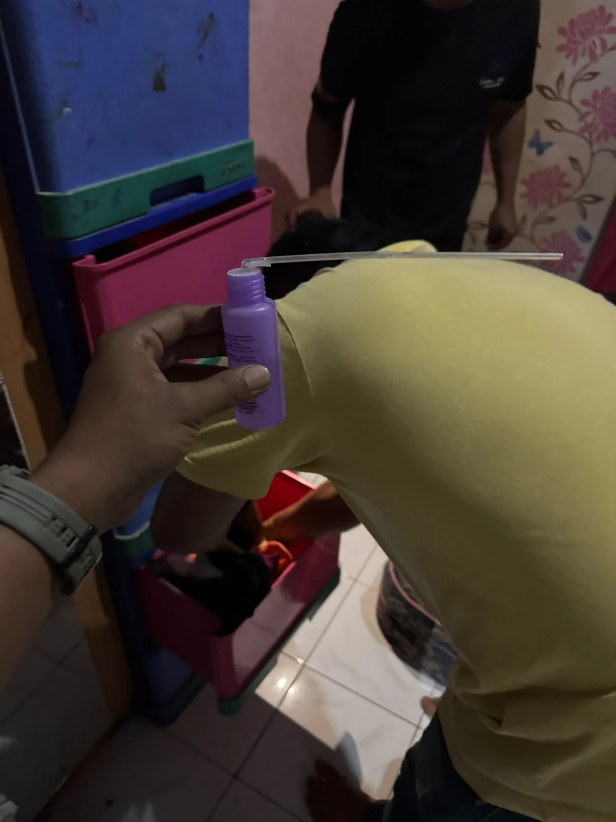 Polsek Bilah Hilir Gerebek Sarang Narkoba Dirumah Warga Dusun Sei Kasih Desa Sei Kasih.