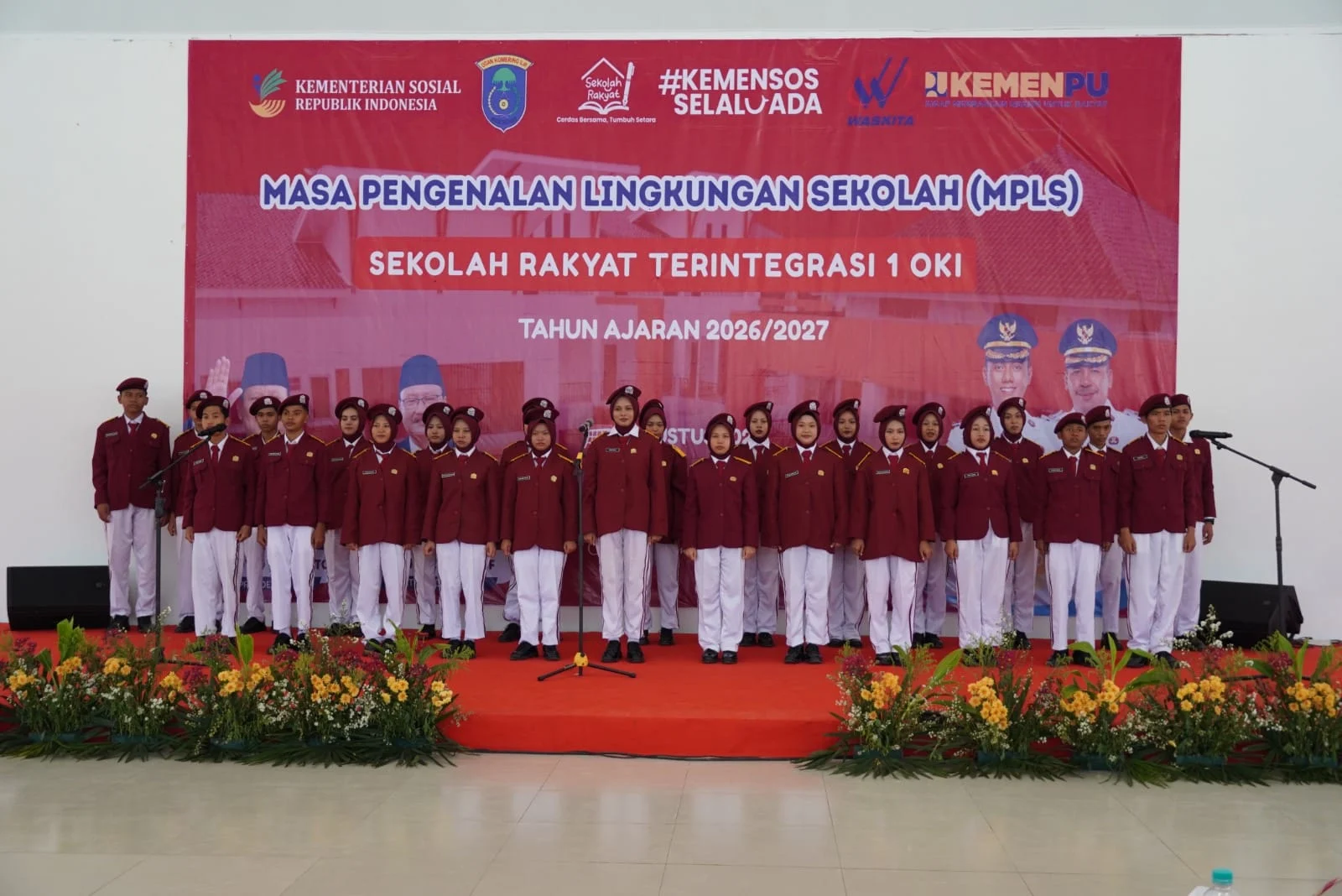184 Anak dari Keluarga Tak Mampu Mulai Bersekolah di Sekolah Rakyat OKI