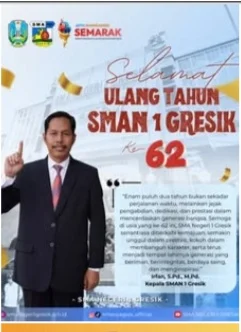 Semarak HUT Ke-62 SMAN 1 Gresik: Gelar Jalan Sehat, Edukatif dan Tebar Ratusan Doorprize