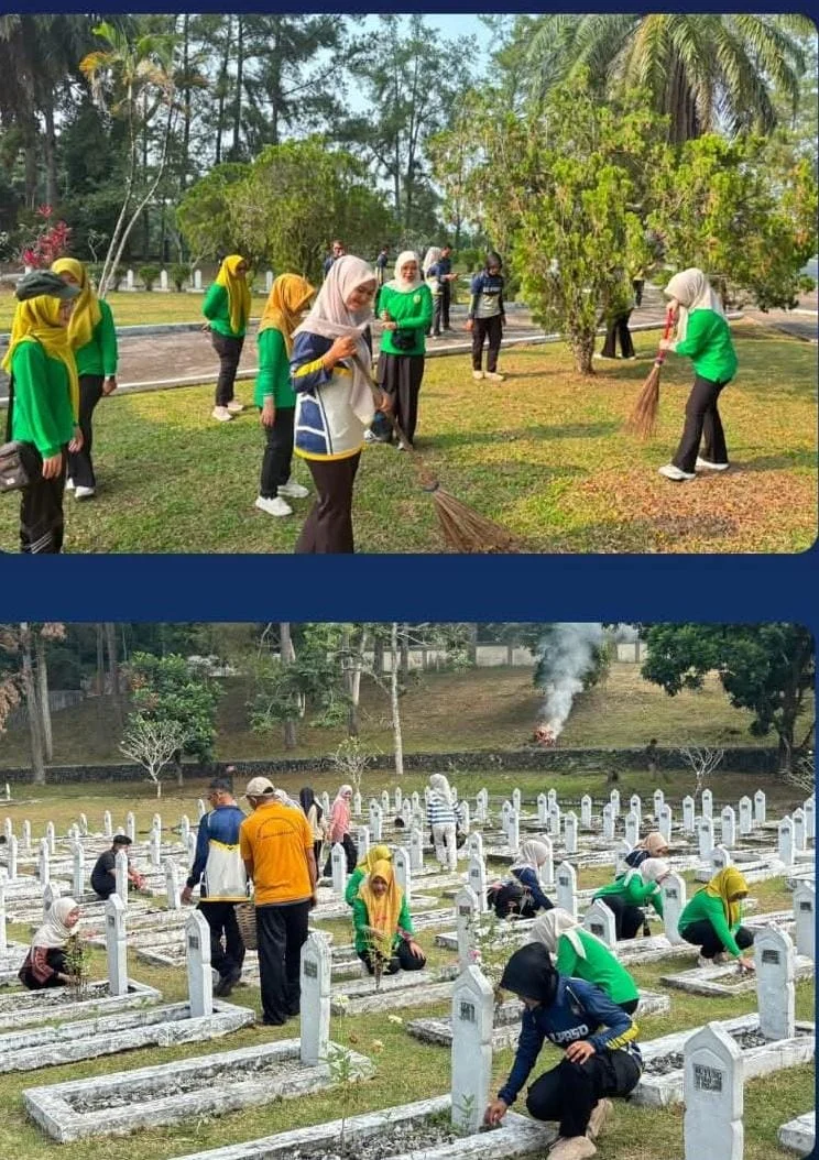 Semangat Kemerdekaan, Lapas Solok Bersihkan Taman Makam Pahlawan Mutiara Bangsa