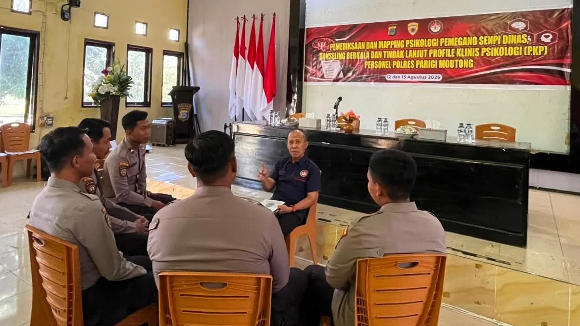 *Perkuat Kesiapan Mental, Biro SDM Polda Sulteng Gelar Rikpsi dan Konseling di Polres Parimo*