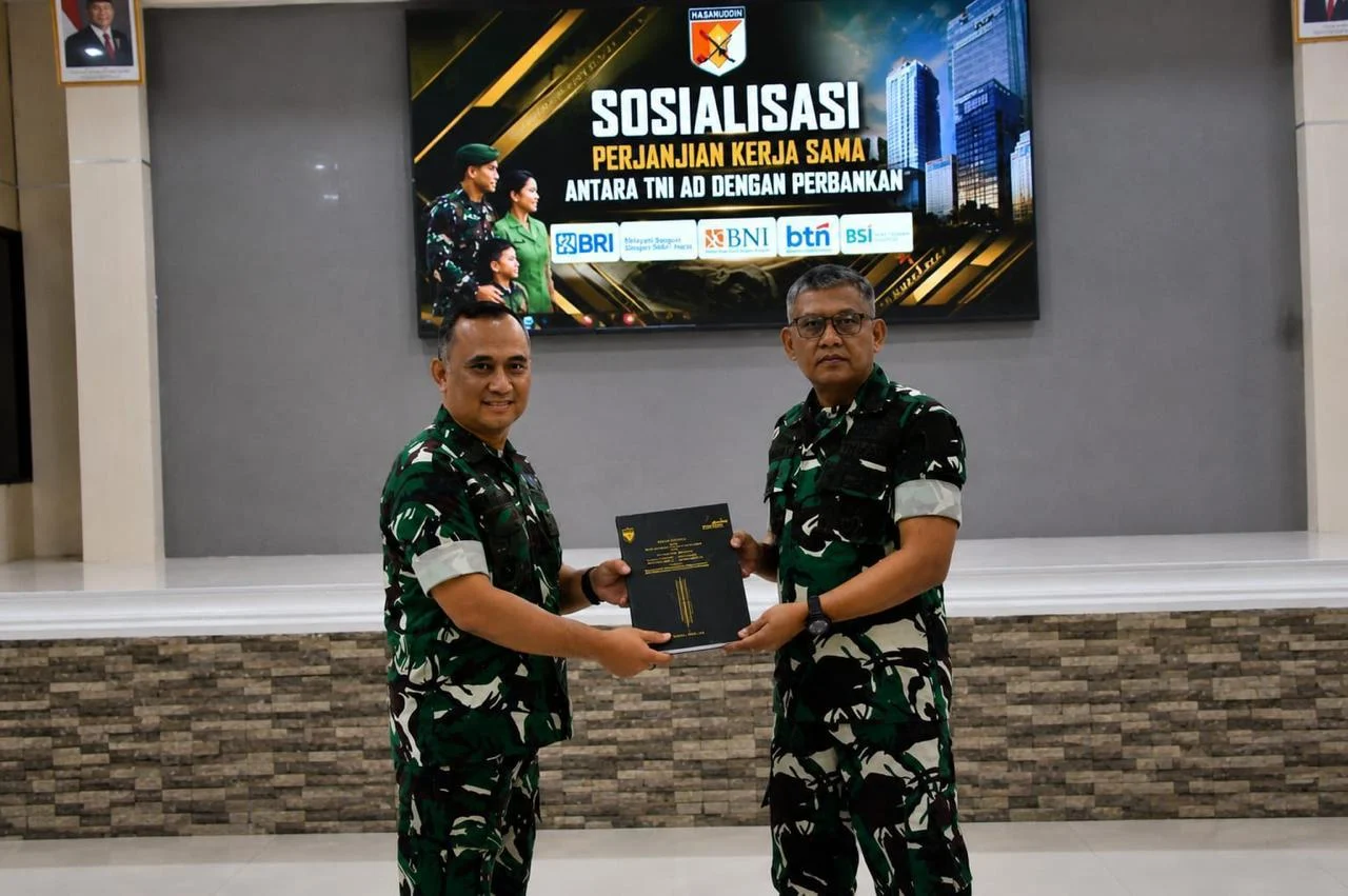 “Kodam XXIII/Palaka Wira Sosialisasikan Kerja Sama TNI AD dengan Bank Himbara, Perkuat Layanan Keuangan Prajurit dan PNS”
