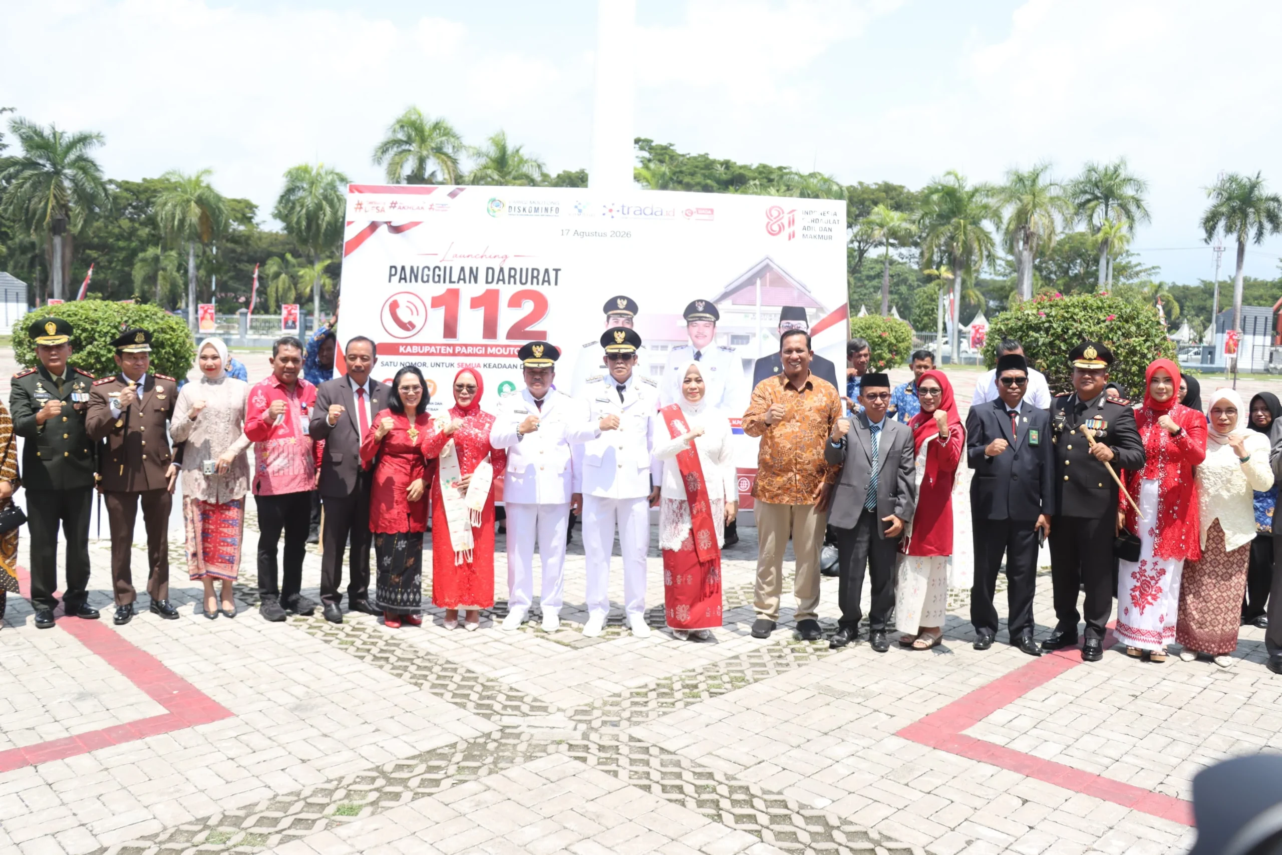 Kapolres Parigi Moutong Bersama Forkopimda Ikuti Upacara HUT ke-81 RI, Tabur Bunga Kenang Jasa Para Pahlawan