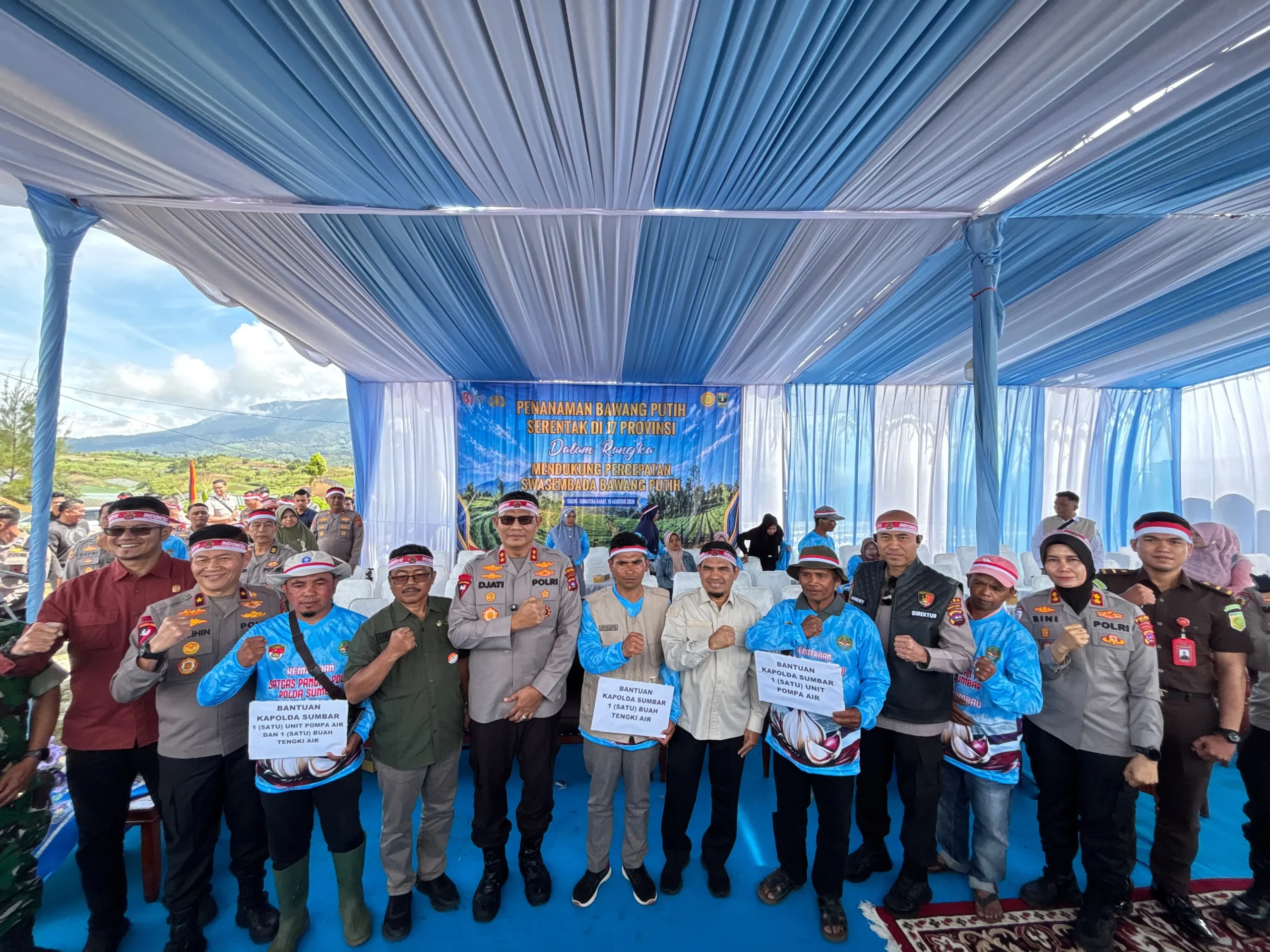 Penanaman Bawang Putih Serentak Nasional Digelar di Kabupaten Solok, Dukung Percepatan Swasembada