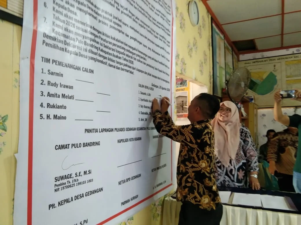 Deklarasi Damai Pemilihan Kepala Desa Gedangan Tahun 2026