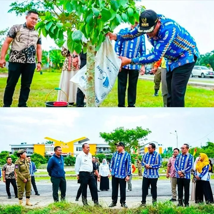 Ganti Karangan Bunga dengan Bibit Pohon, Bupati Asri Ludin Tambunan Teladan Pemimpin yang Bijaksana, Disiplin, dan Penuh Tanggung Jawab