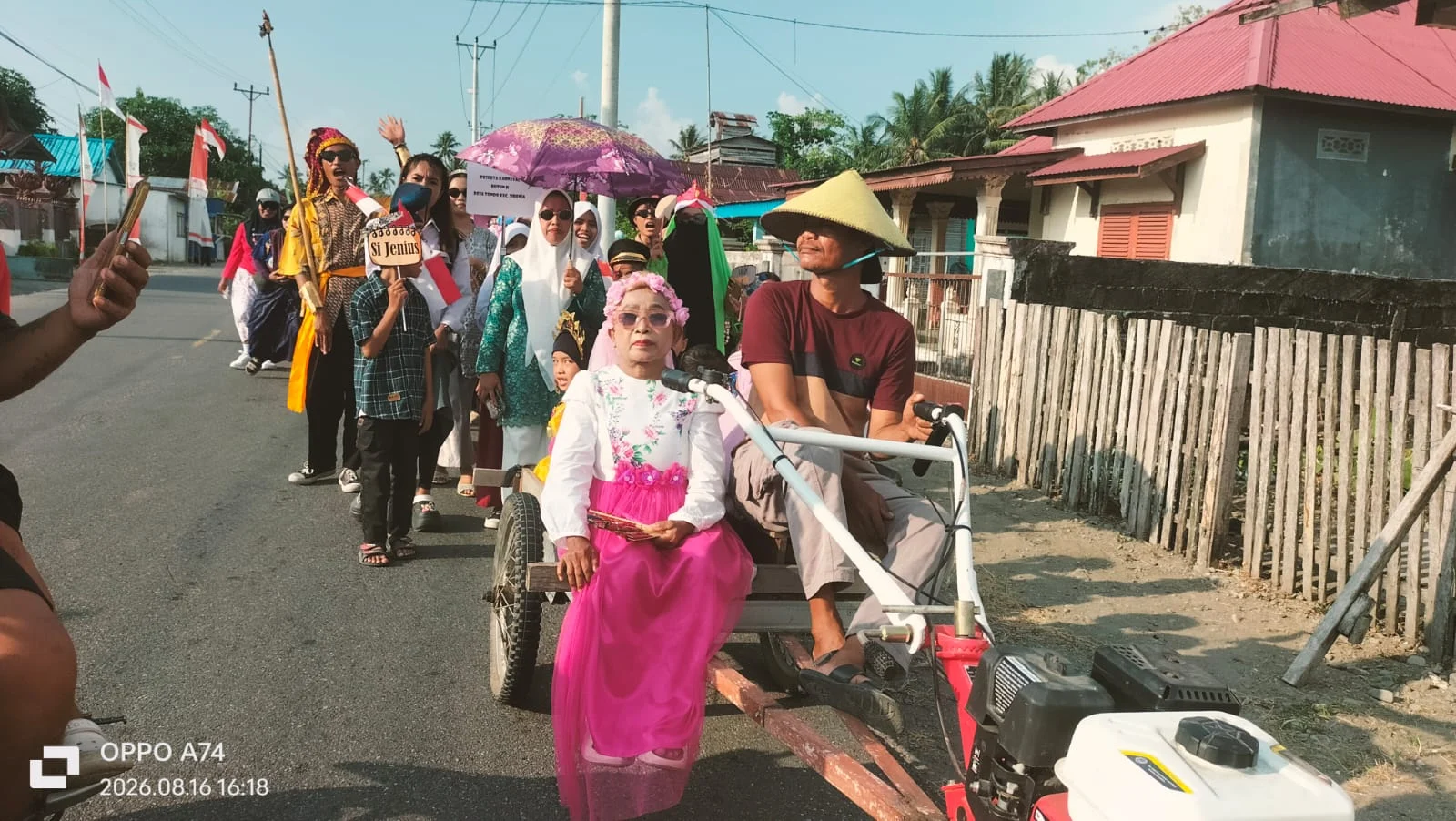 Antusias Warga Desa Tondo Puncak Giat Karnaval Untuk Memeriahkan HUT RI Ke - 81 Kemerdekaan Republik Indonesia Berjalan Khidmat