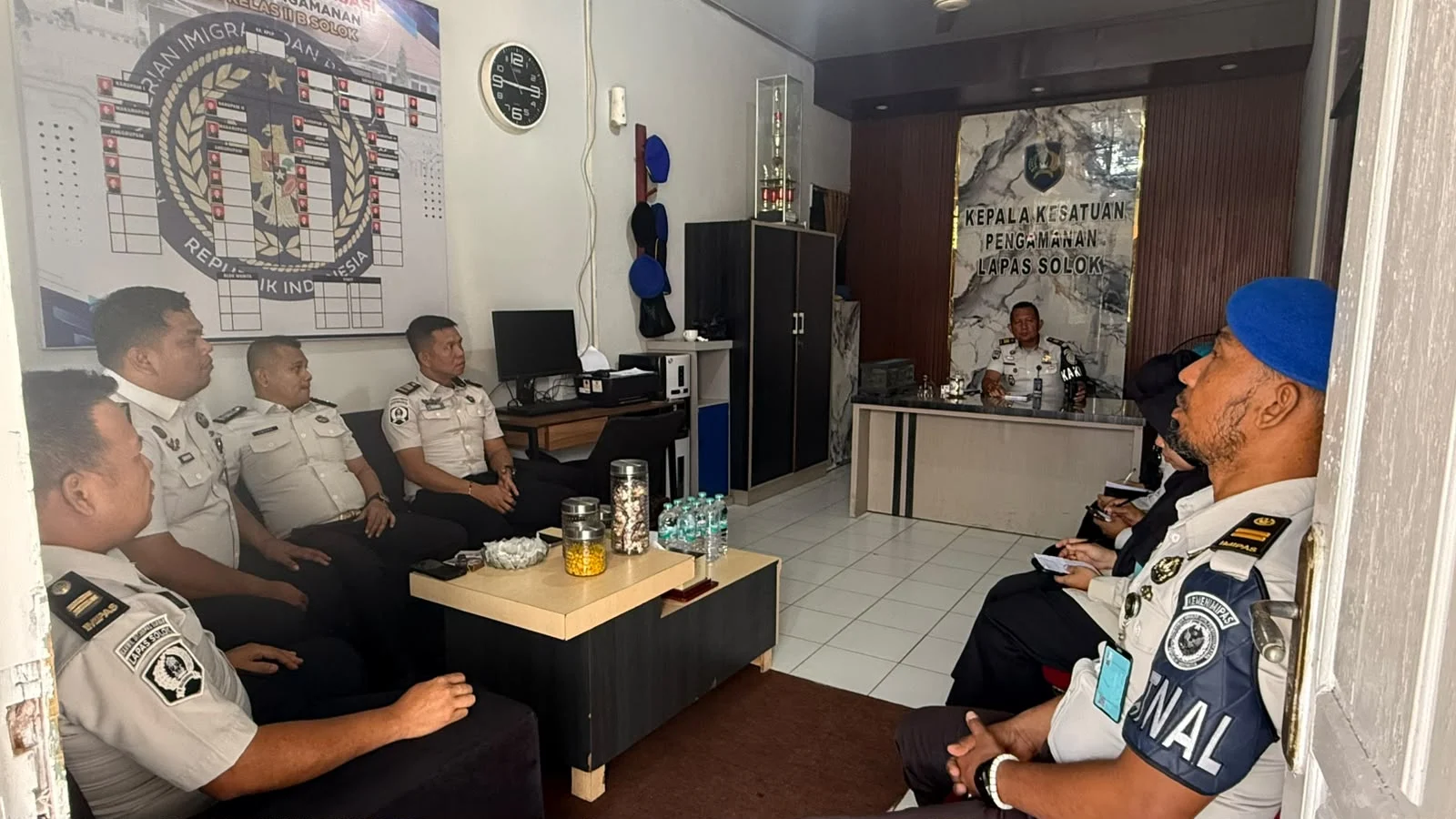 Ka.PLP Lapas Solok dan Jajaran Perkuat Koordinasi dan Kesiapsiagaan
