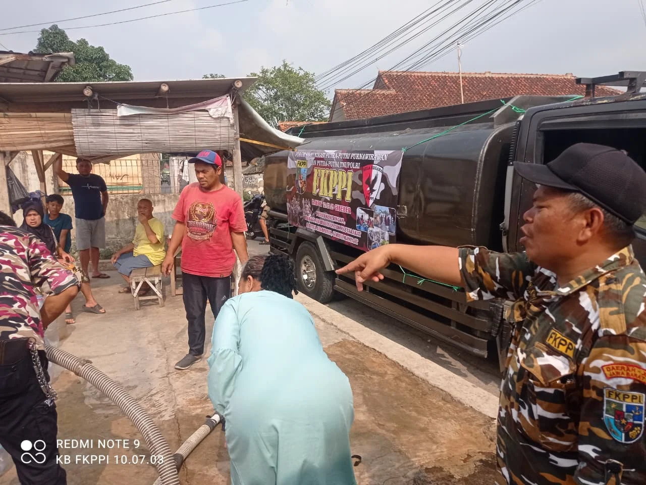 Tim Rescue KB FKPPI Rayon 10.07.03 Cibeber kembali salurkan air bersih untuk warga terdampak kekeringan di Cibeber