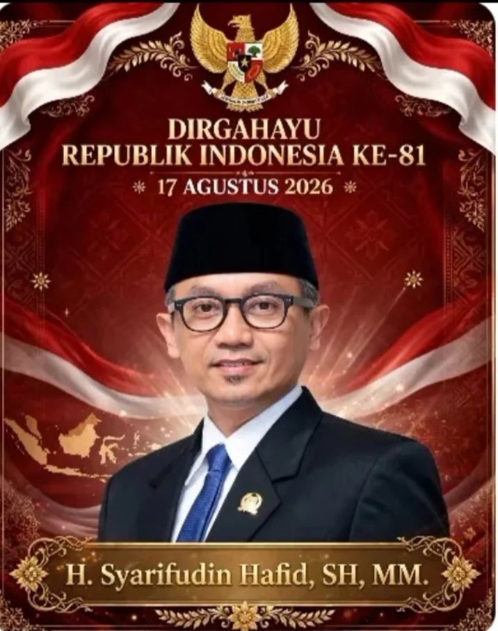 Ketua HNSI Sulteng dan Wakil Ketua II DPRD Sulteng H. Syarifudin Hafid, SH., MM., Ucapkan Dirgahayu Republik Indonesia ke-81