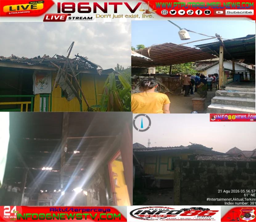 *Rumah Warga Kurang Mampu Roboh Saat Subuh di Kayu Agung, Pimpinan Redaksi Info86News.com Desak Pemkab OKI Segera Turun Tangan*