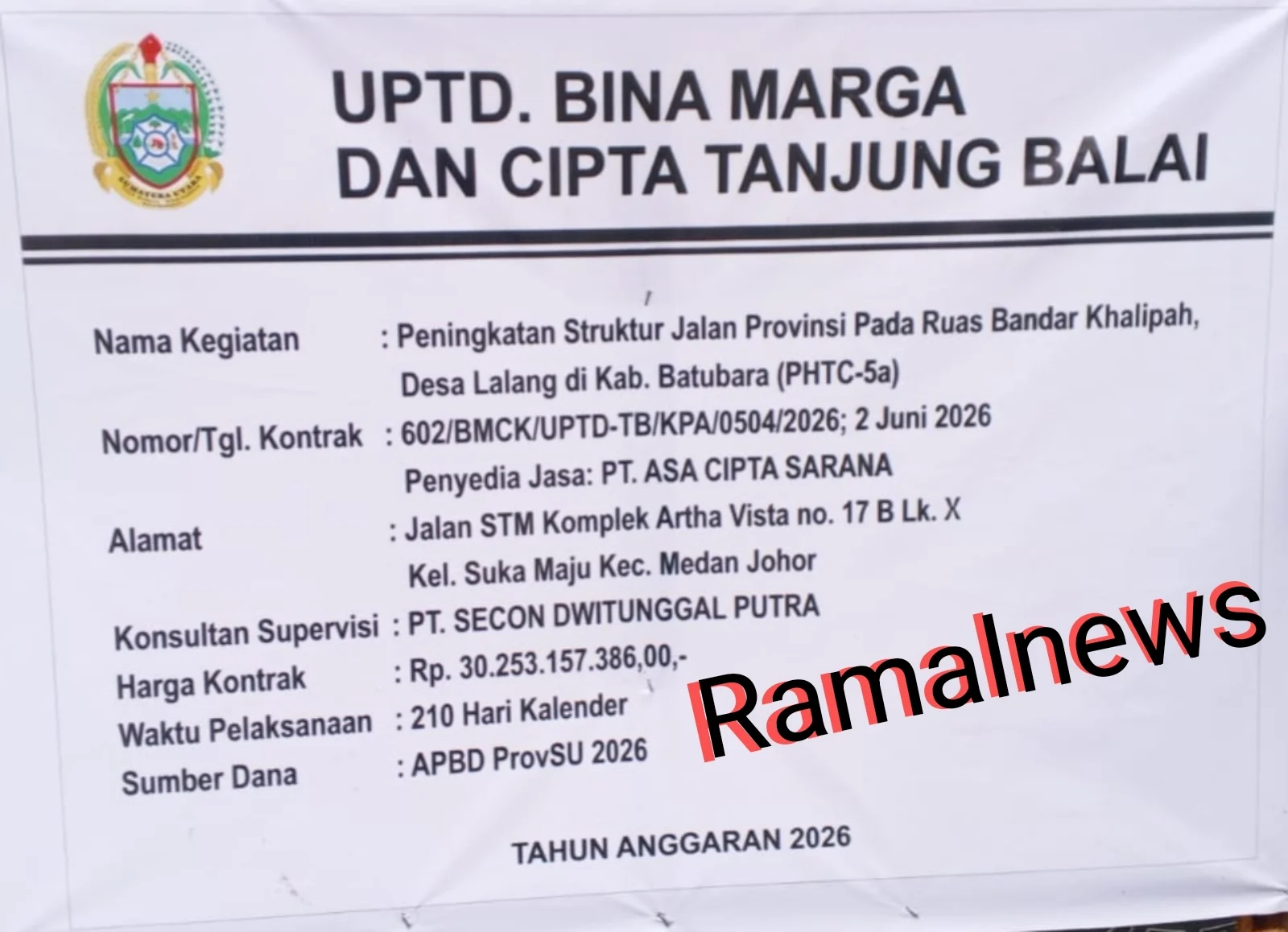 Proyek Jalan Rp30 Miliar di Medang Deras Retak Saat Dikerjakan, APD Tak Dipakai hingga Debu Dikeluhkan Warga: Prof Sutan Nasomal SH MH, Minta Pengawasan Diperketat