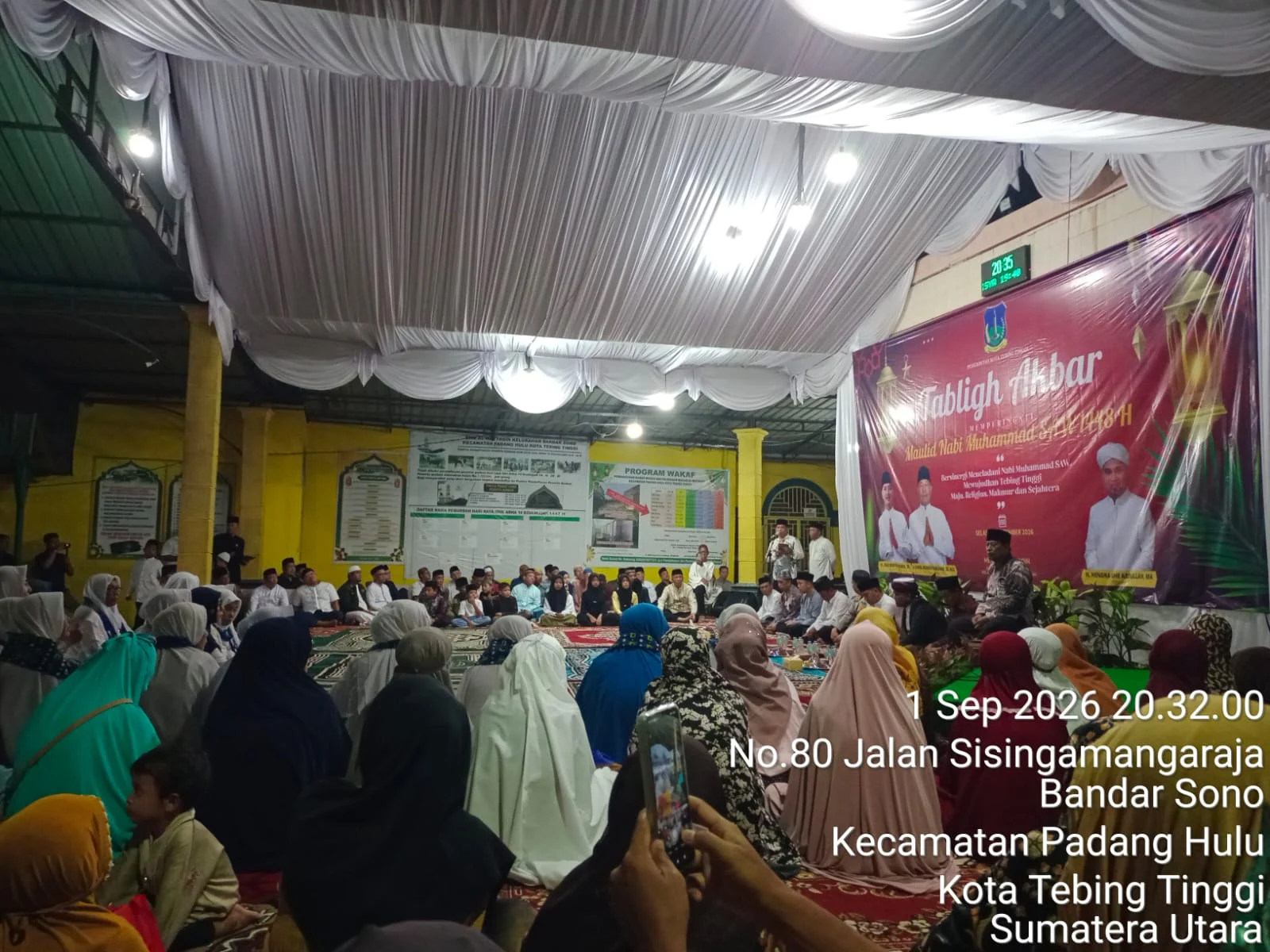 Wakapolres Tebing Tinggi Hadiri Tablig Akbar Peringatan Maulid Nabi Muhammad SAW 1448 H