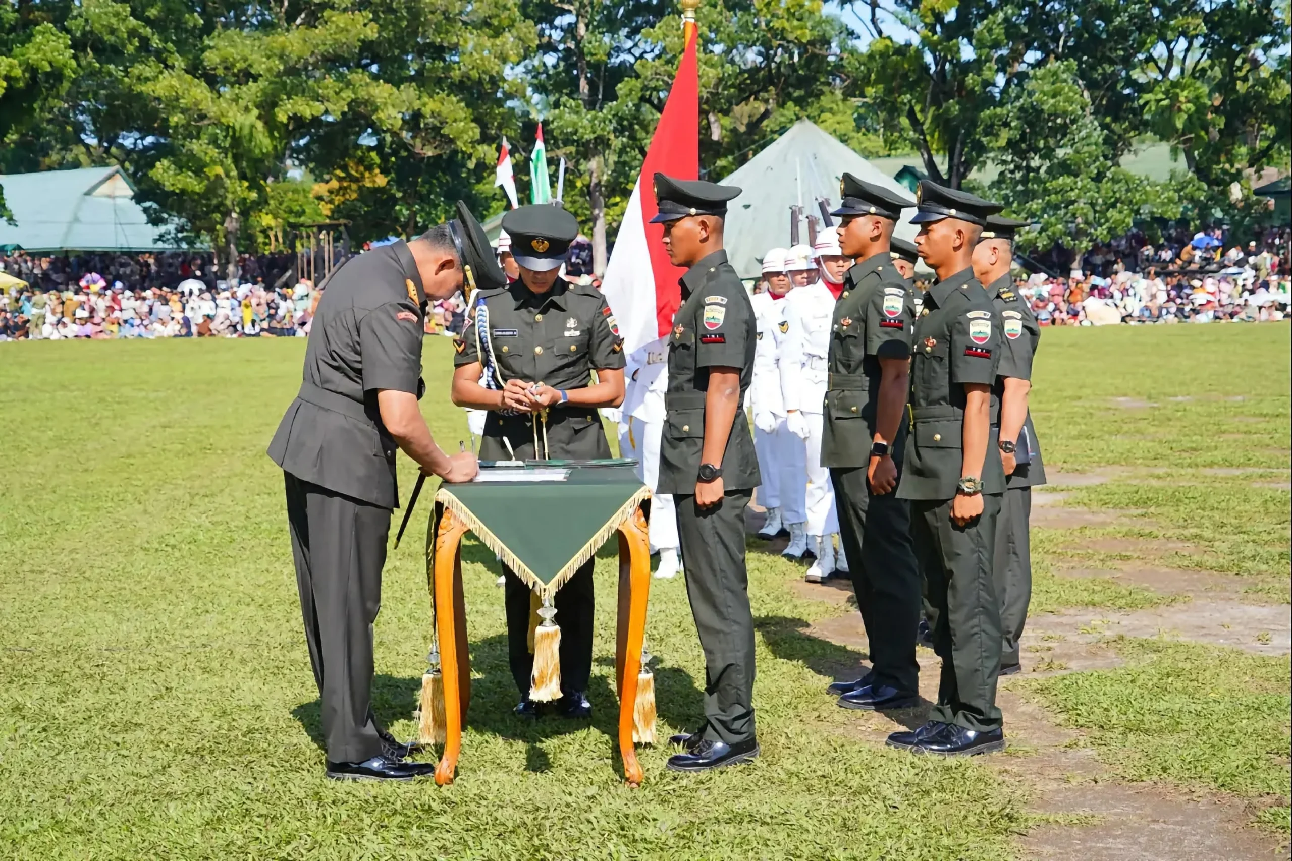 Pangdam I/BB Pimpin Penutupan Dikmata, 1.955 Siswa Resmi Jadi Prajurit TNI AD