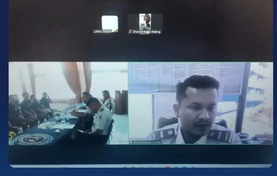 Lapas Solok Gelar Sidang TPP Secara Virtual, Bahas Remisi dan Usulan Integrasi Warga Binaan