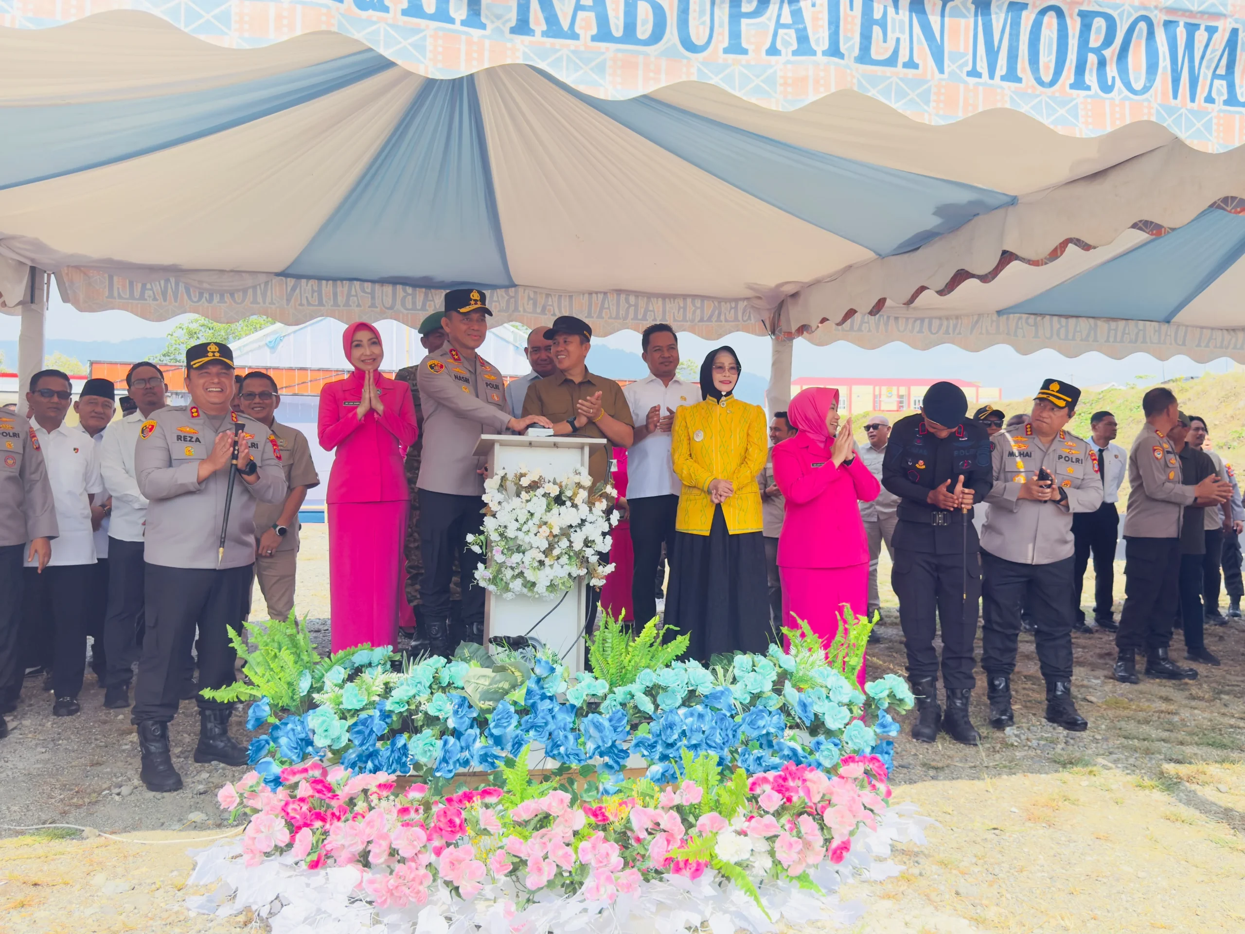 *Kapolda Sulteng Resmikan Fasilitas Polres Morowali, Tekankan Sinergi Jaga Kamtibmas