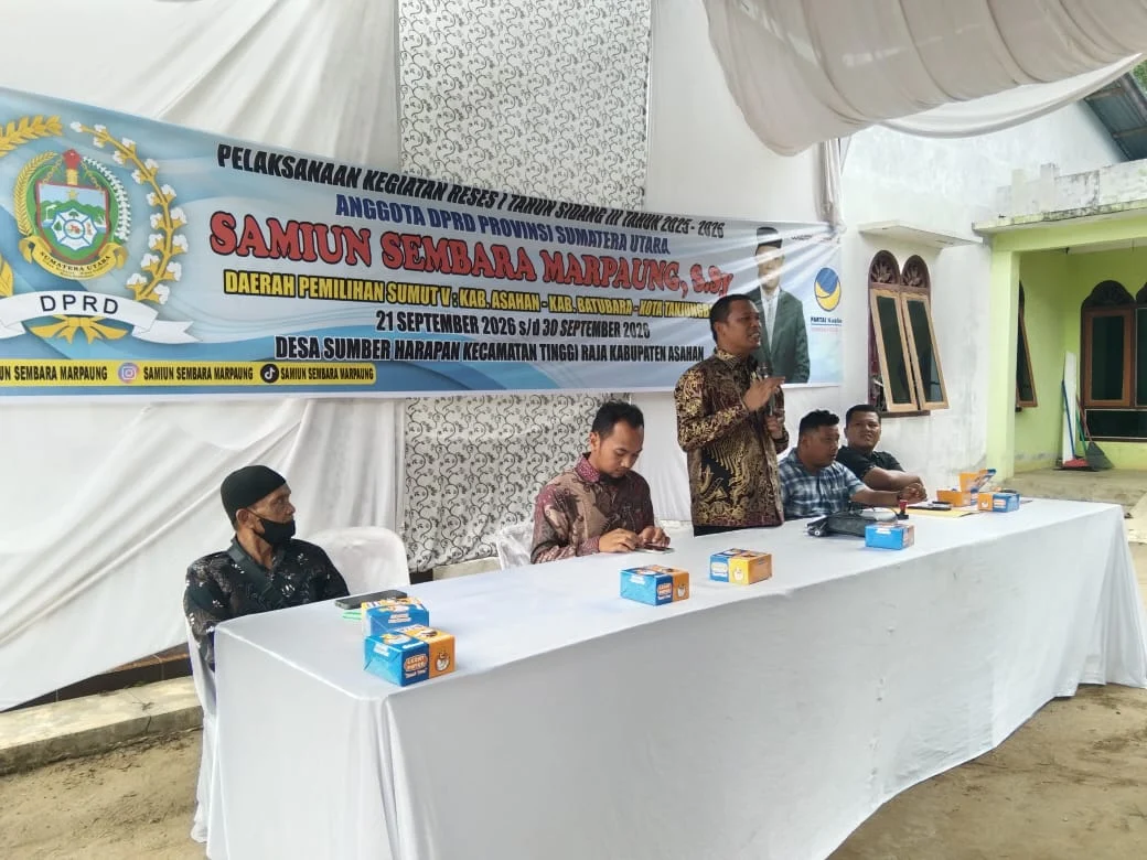 Anggota DPRD Provinsi Sumatera Utara, Sami'un Sembara Marpaung S.Sy.Reses 1 Tahun Sidang 3 Tahun 2025-2026

