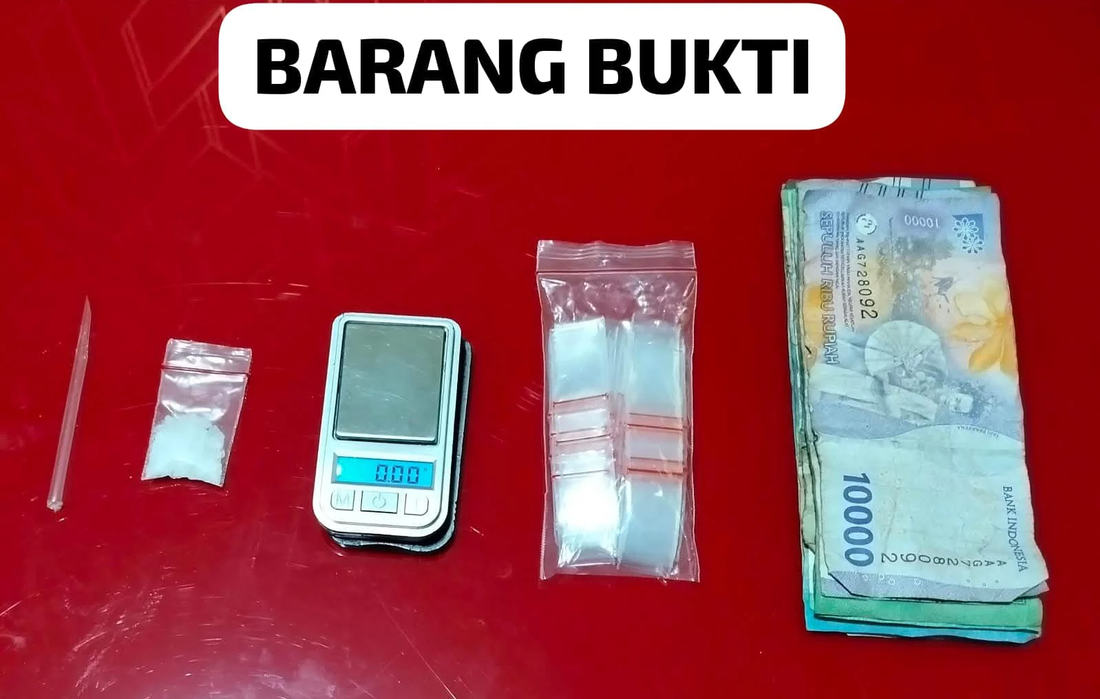 Paindoan Pintu 9 Rantauprapat Digerebek Satres Narkoba Polres Labuhanbatu Berhasil Tangkap Satu Orang Barang Bukti Sabu 1,61 Gram Bruto.