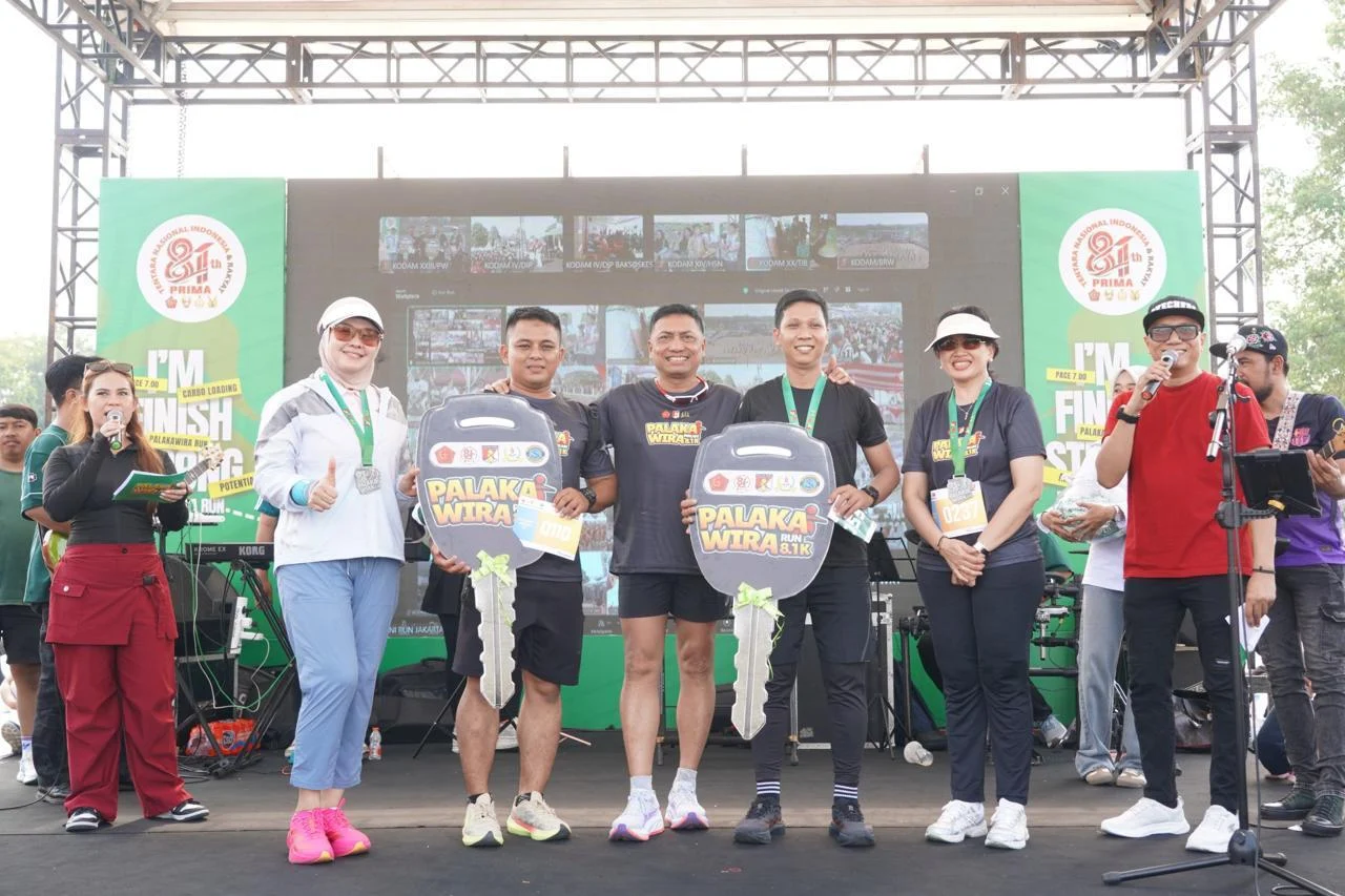 Menyambut HUT Ke-81 TNI, Kodam XXIII/Palaka Wira Hadirkan Semangat Kebersamaan lewat Palaka Wira Run