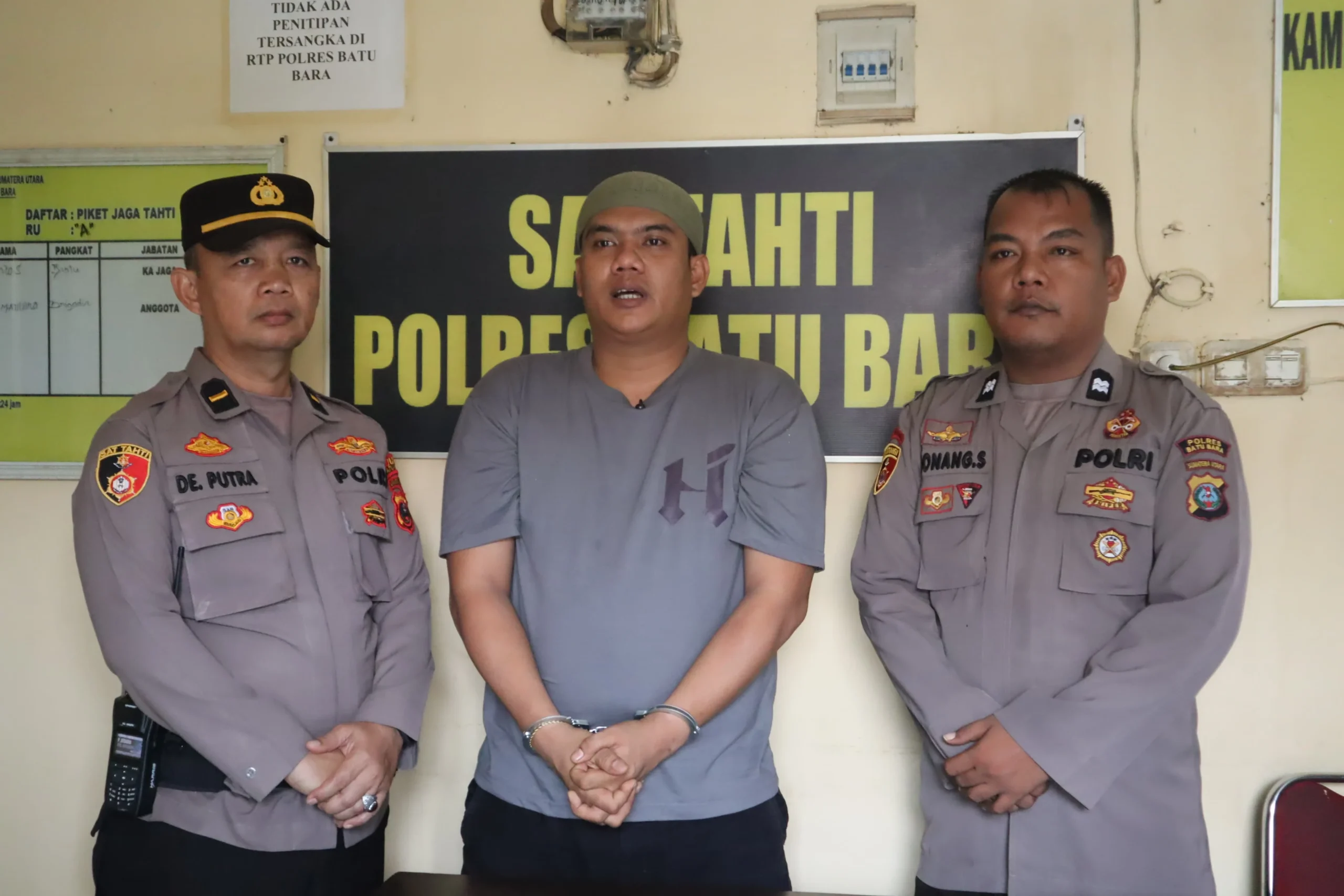 Polres Batu Bara Fasilitasi Tahanan Video Call dengan Keluarga yang Berduka