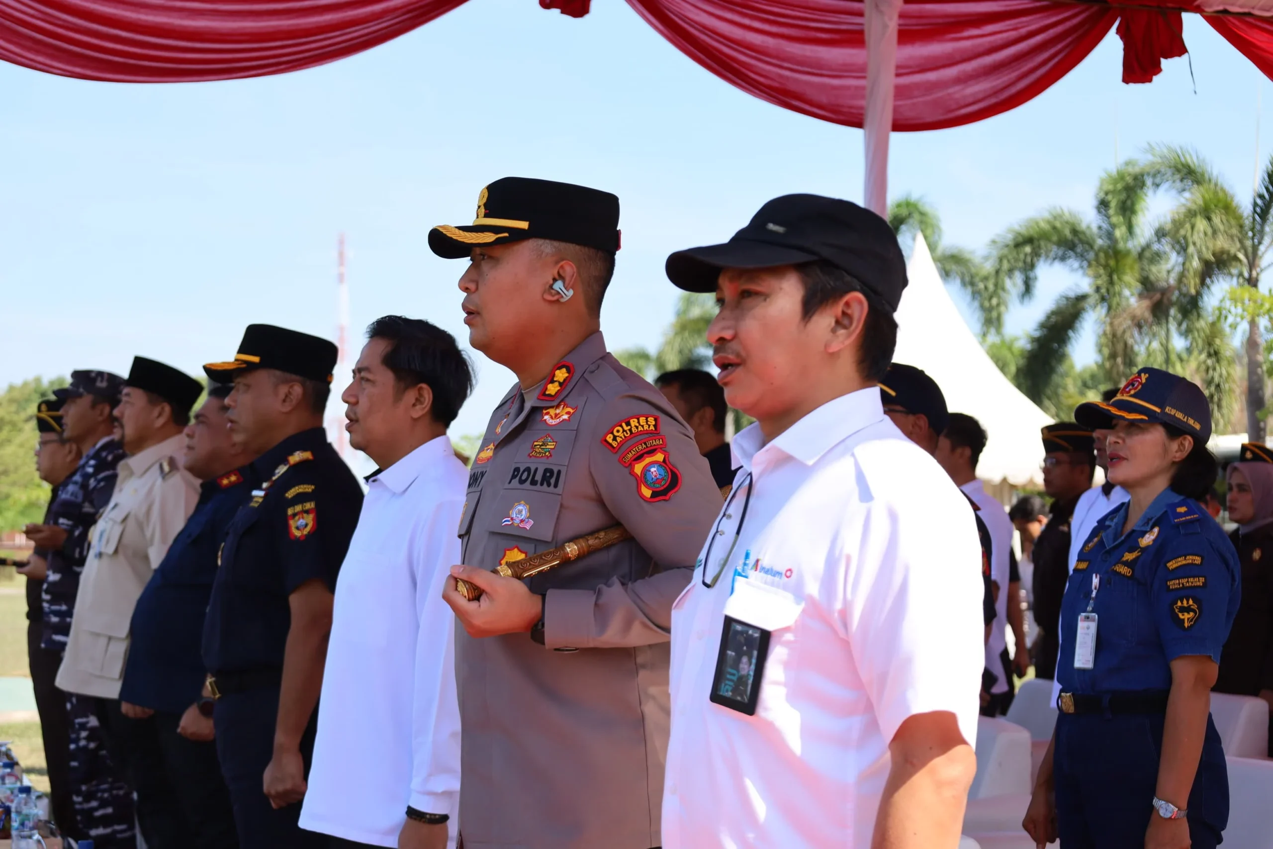 Kapolres Batu Bara Hadiri Apel Gabungan Operasi Pengawasan Perairan Batu Bara dan Sergai