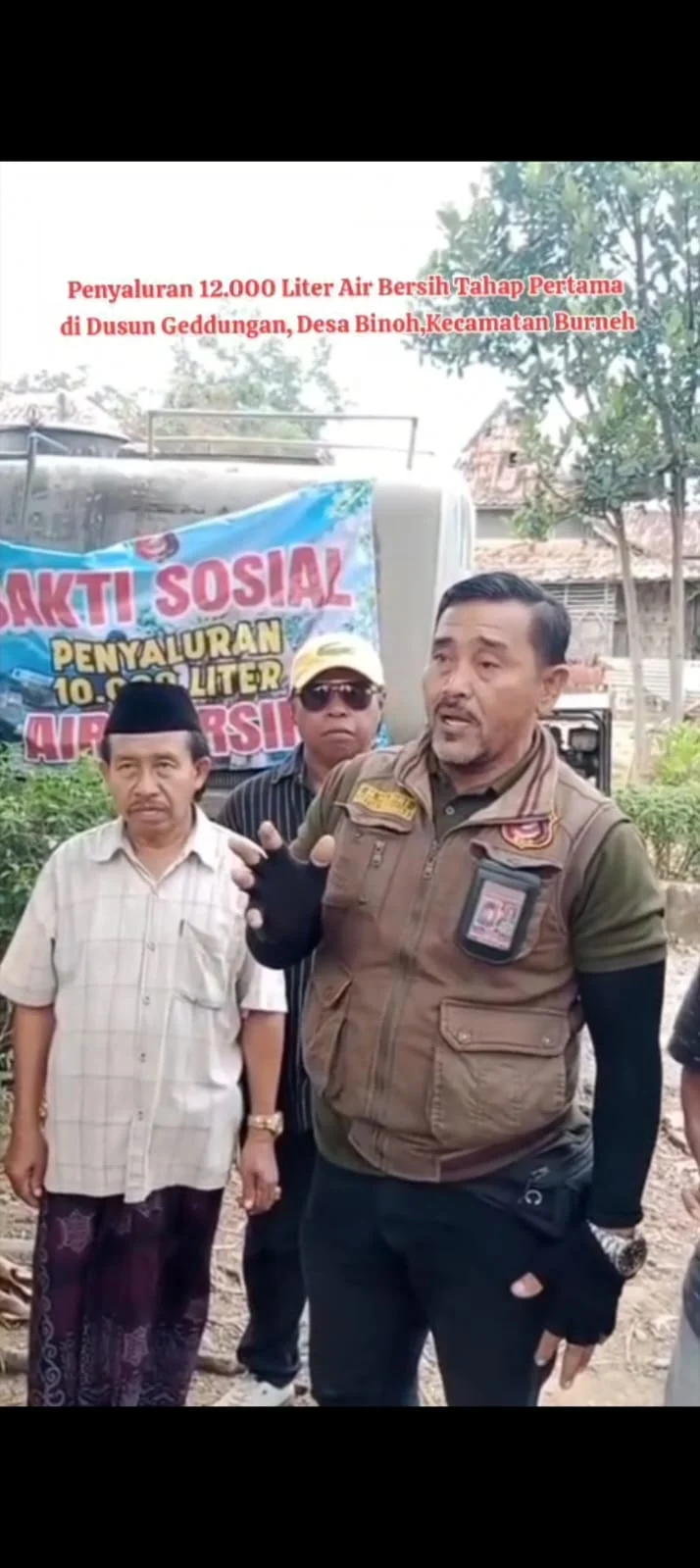 *Ormas Garuda Salurkan 1O.000 Liter Air Bersih untuk Warga Dusun Geddungan Desa Binoh Burneh*
