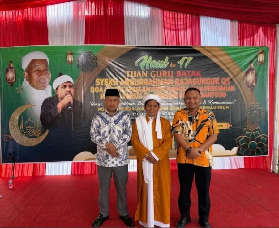 Kepala Kantor Imigrasi Kelas II TPI Belawan Hadiri Haul KE-17 ,
Tuan Guru Batak (TGB) Syekh Abdulrahman Rajagujguk Q.S. Dan
Peresmian Rumah Tahfidz Qur'an Haji Sugiat Santoso.
