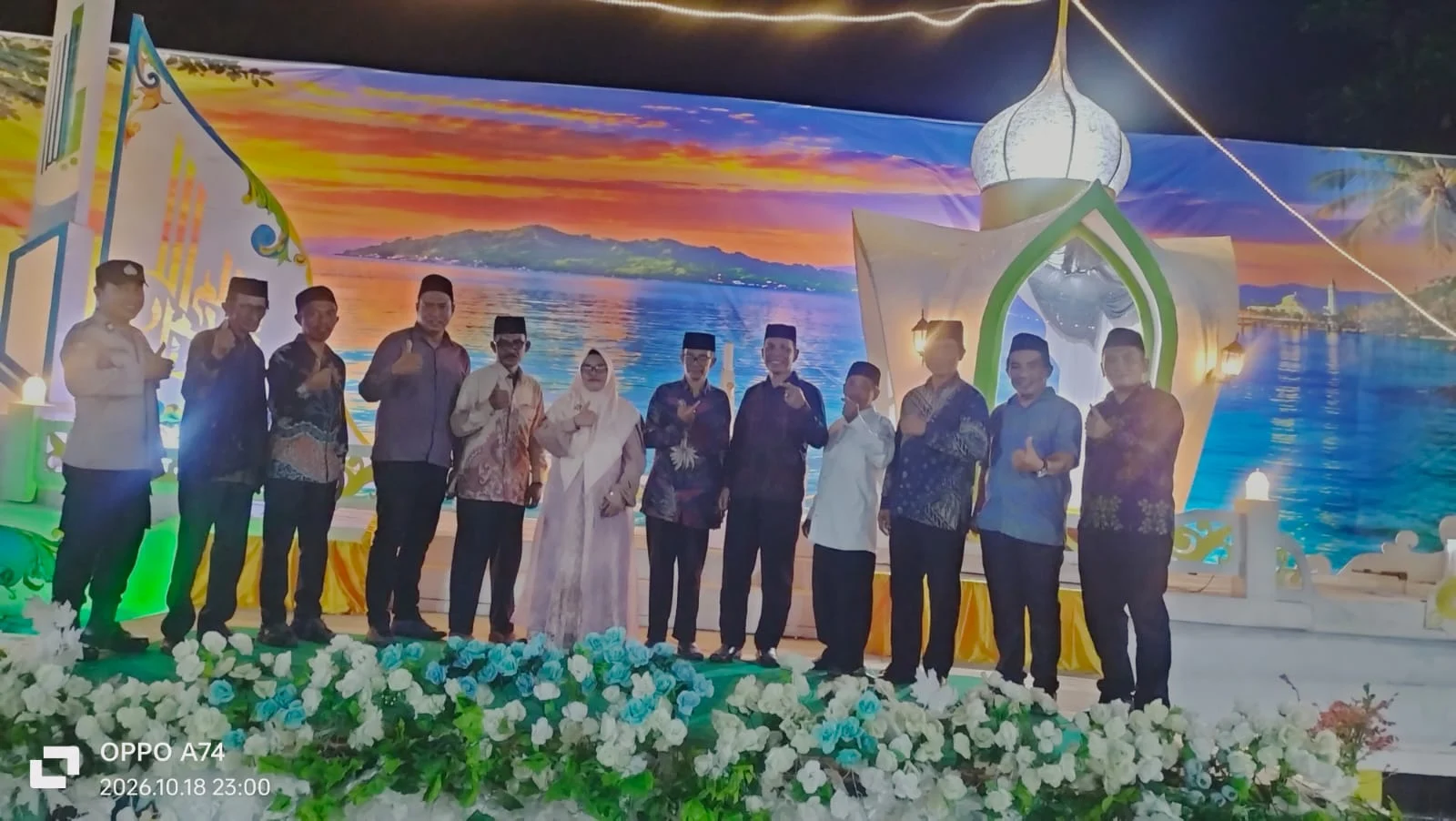 Camat Sindue Tombusabora Azlia SP, MSi, Tutup Resmi STQH ke IX Tingkat Kecamatan 2026, Desa Kaliburu, Juara 1 Umum STQH