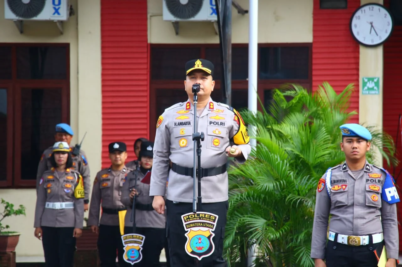Wujudkan Lalu Lintas yang Aman, Kapolres Tebing Tinggi Pimpin Apel Operasi Patuh Toba 2026
